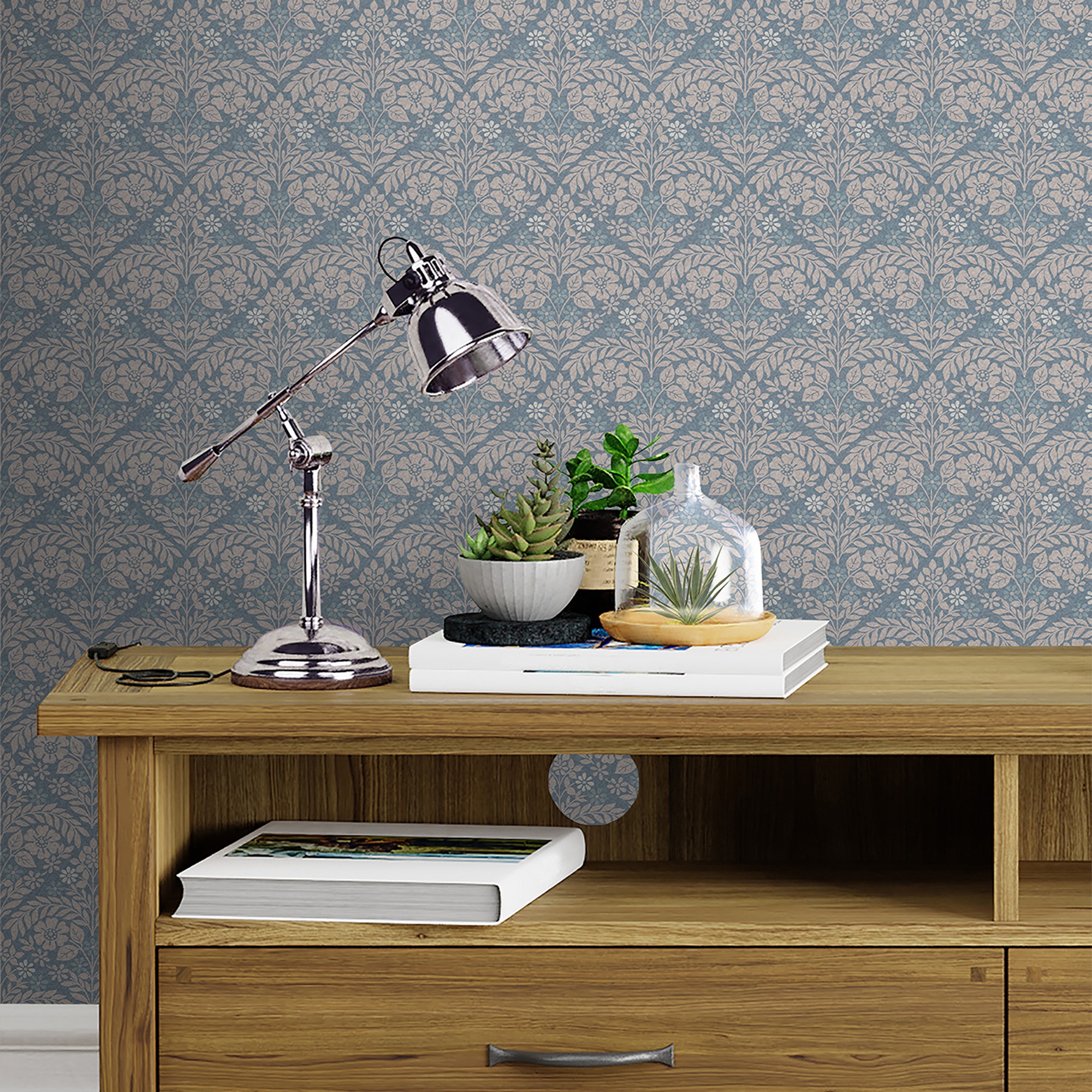 LAURA ASHLEY Vliestapete »Margam« floral texturiert 10mx52cm