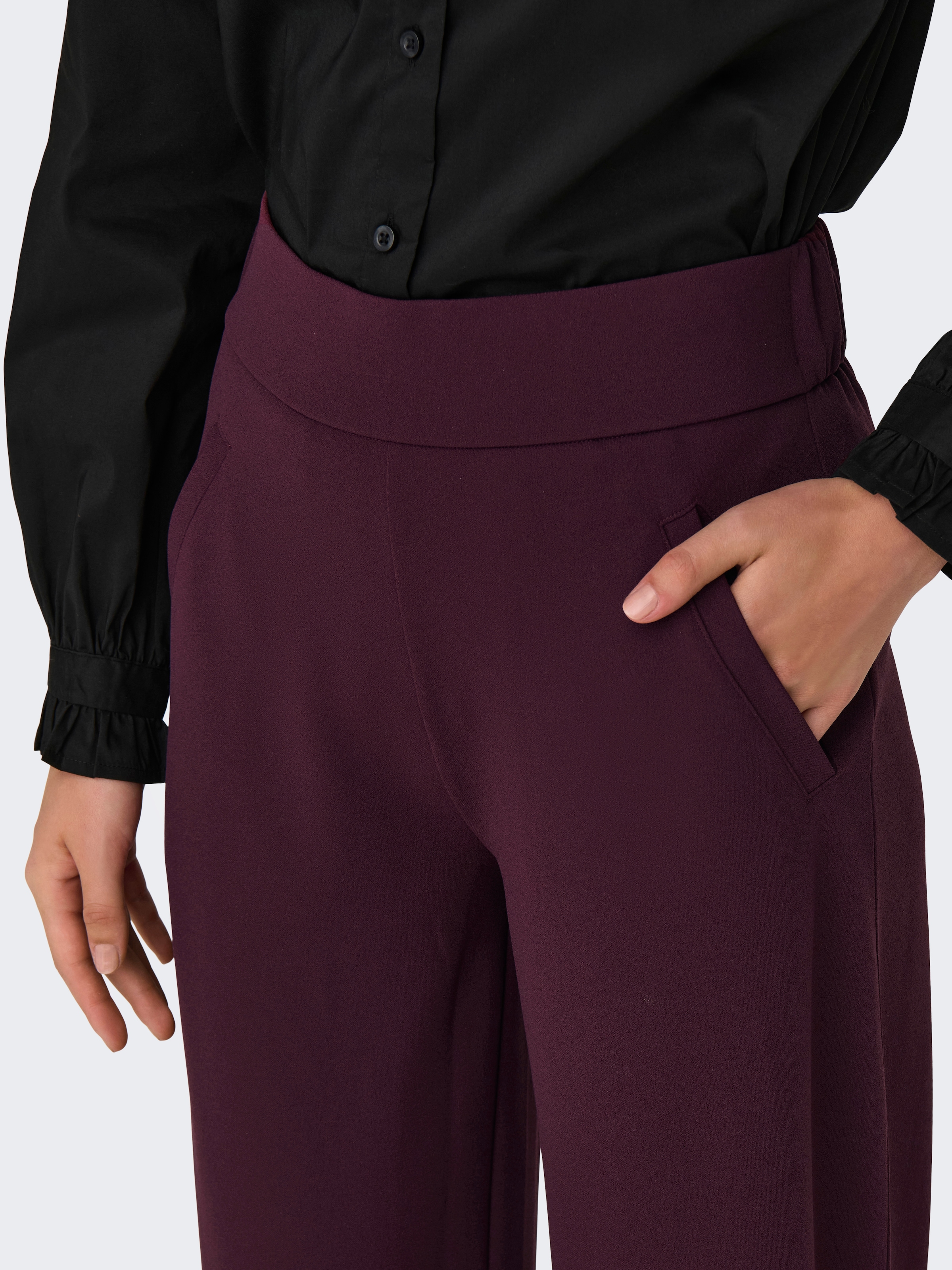 JDY Schlupfhose »JDYLOUISVILLE CATIA WIDE PANT JRS NOOS«  Materialmix