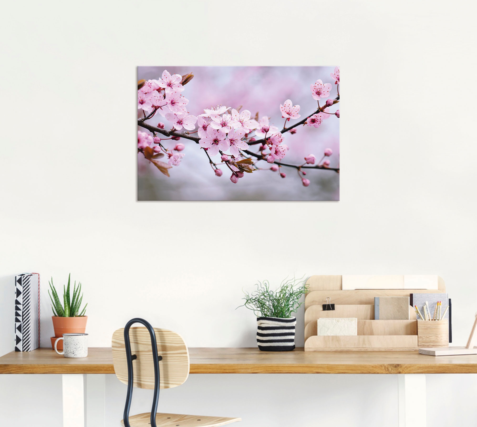 Artland Wandbild »Kirschblüten«, Blumen, (1 St.), als Alubild, Outdoorbild, Leinwandbild, Poster, Wandaufkleber