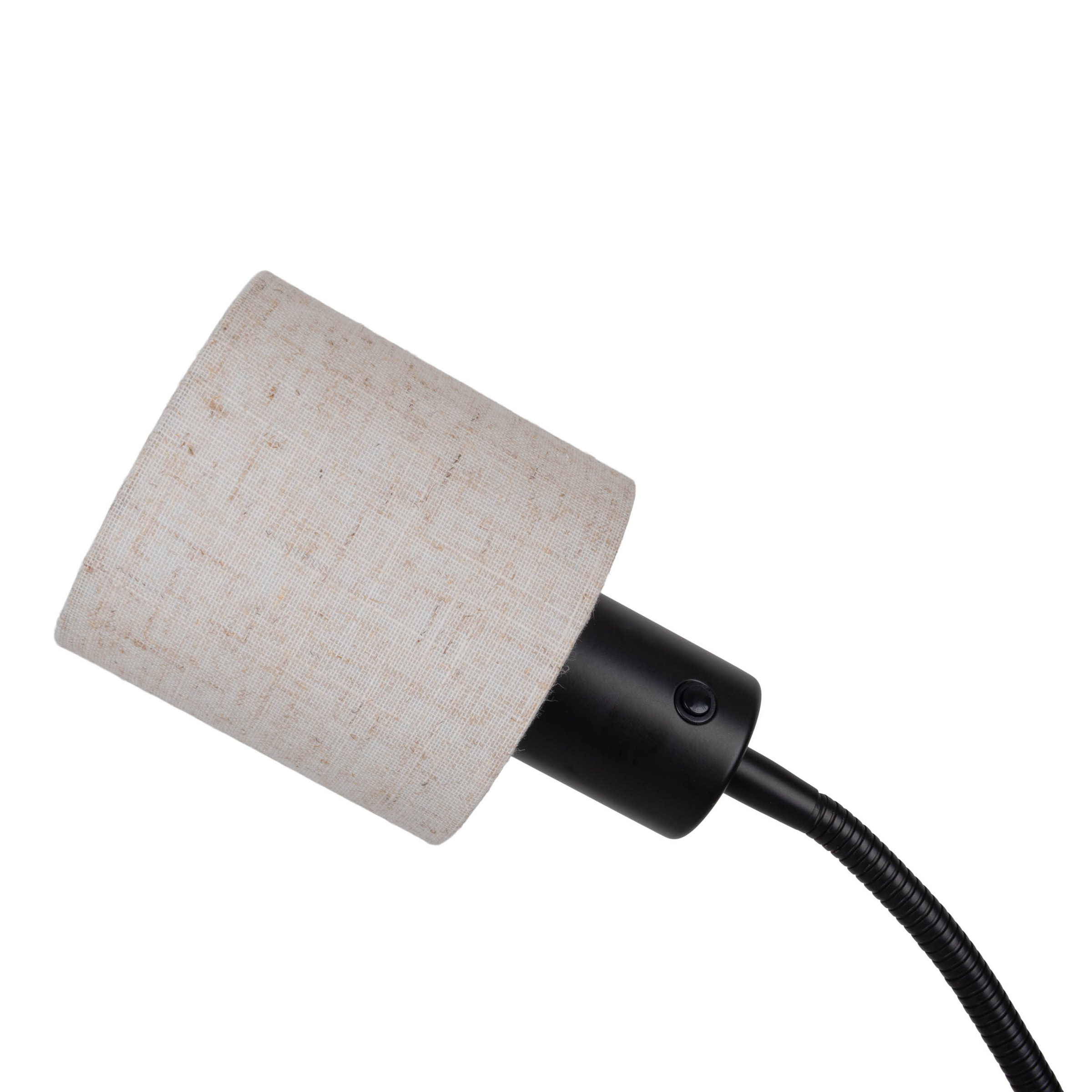 näve Stehlampe »Filomena« E14 | E27 1 Stk. Schirm braun, inkl. Lesearm, inkl. Druckschalter, H: 165cm