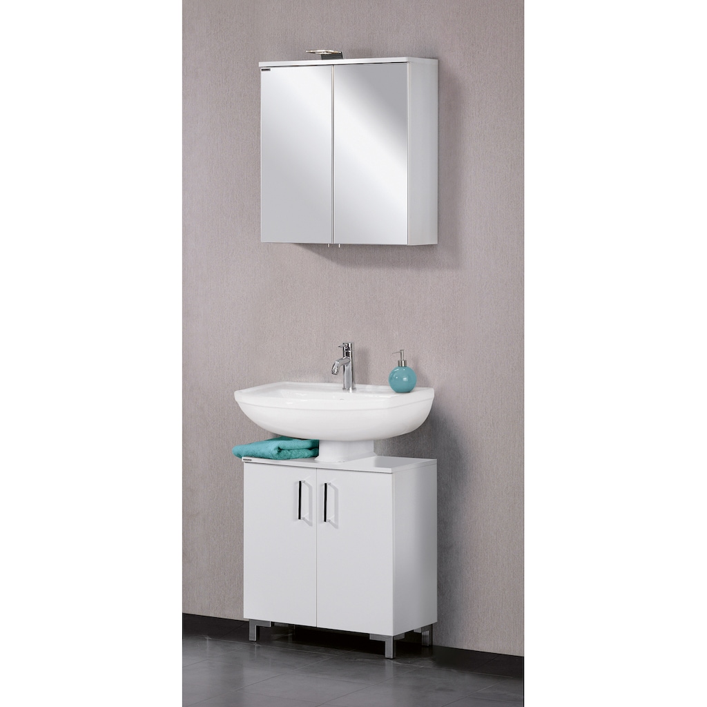 FACKELMANN Spiegelschrank »ATL 60 - weiß matt«, Breite 60,5 cm, 2 Türen