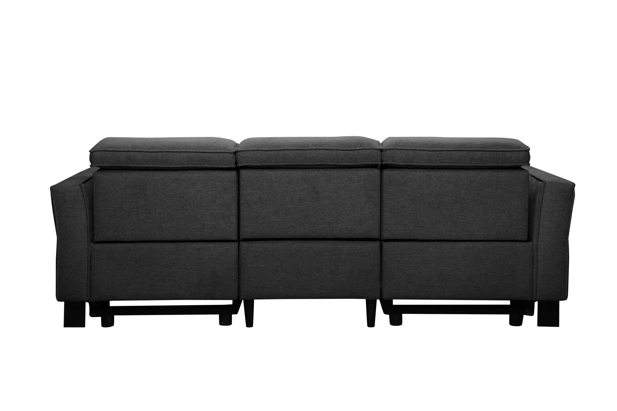 Places of Style 3-Sitzer »Carpari, 224cm, manuelle od. elektrische Relaxfunktion in 2 Sitzen«, mit USB-A/C, Kopfteilverstellung, Echtleder, Kunstleder, Webstoff