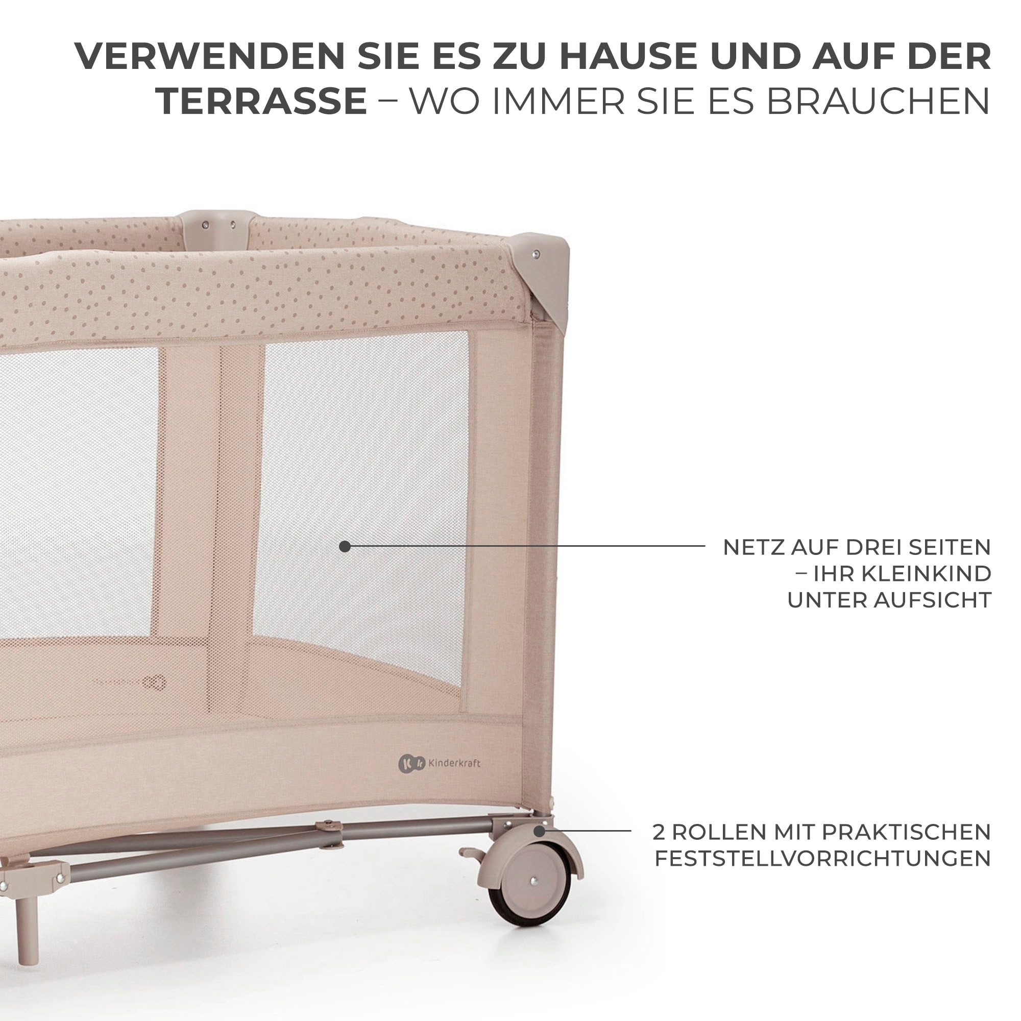 Kinderkraft Baby-Reisebett »JOY 2 mit Zubehör«