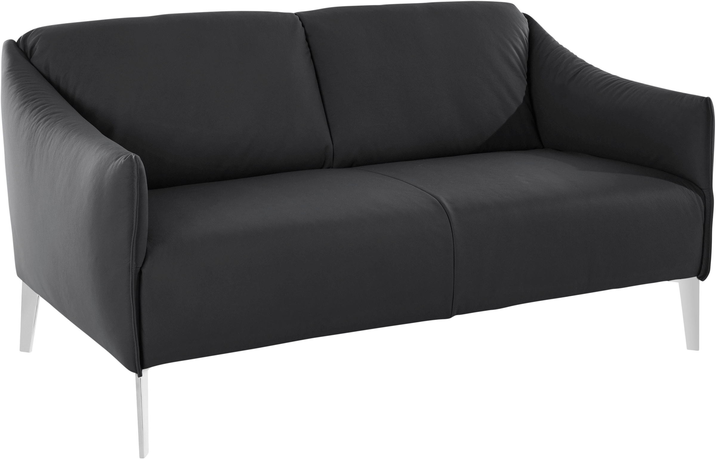 W.SCHILLIG 2-Sitzer »sally«, mit Metall-Winkelfüßen in Chrom glänzend, Breite 154 cm