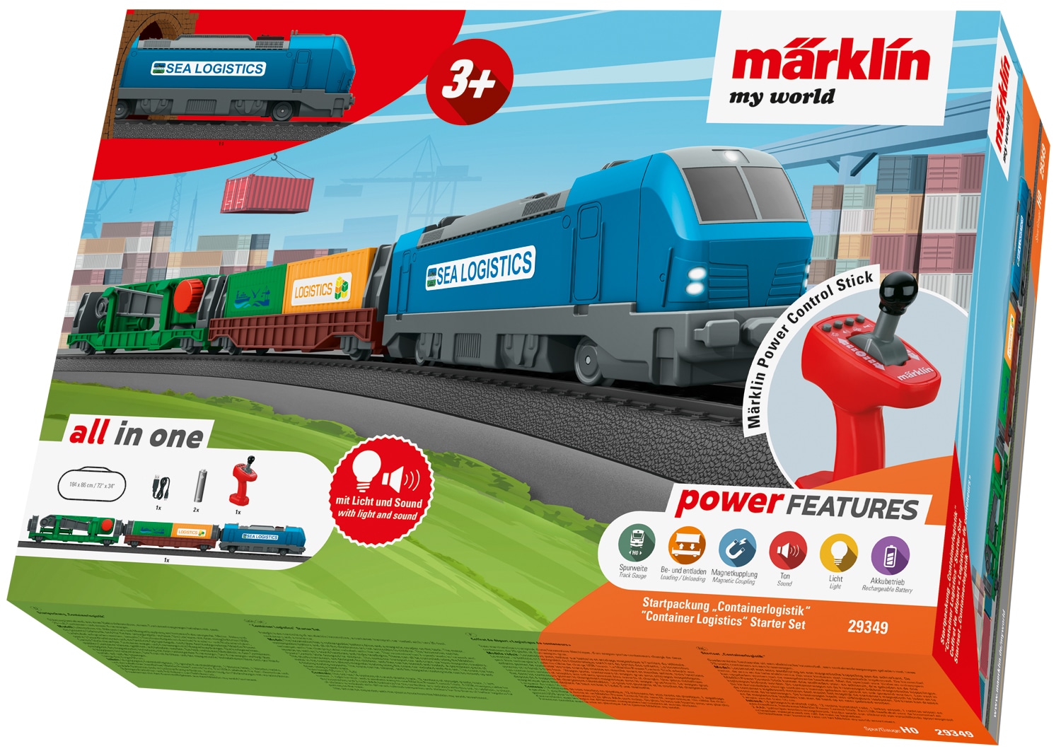 Märklin Modelleisenbahn-Set »Märklin my world - Startpackung "Containerlogistik" - 29349«