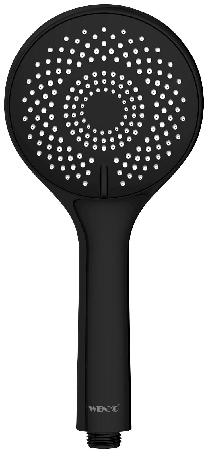WENKO Handbrause »Watersaving«, (1 tlg.), Schwarz matt, Ø 11 cm