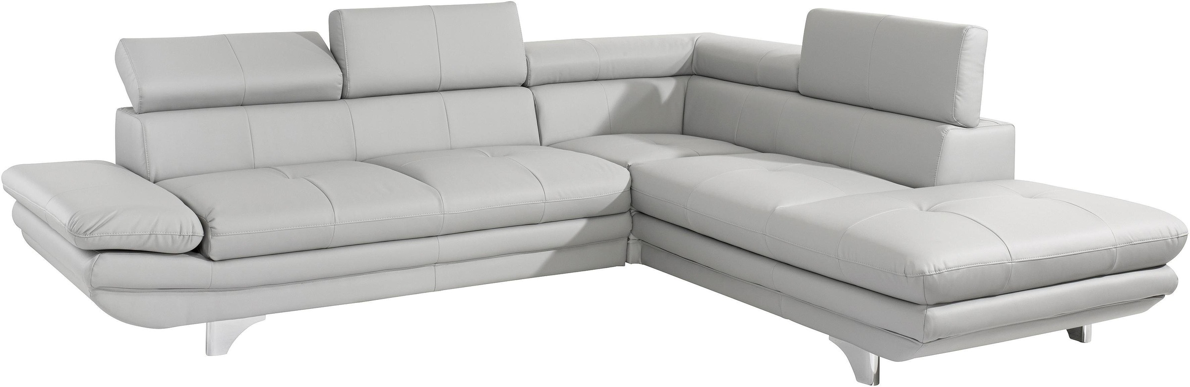 COTTA Polstergarnitur »Enterprise L-Form«, (Set), Set bestehend aus: Ecksofa mit Arm- & Kopfteilverstellung & Hocker