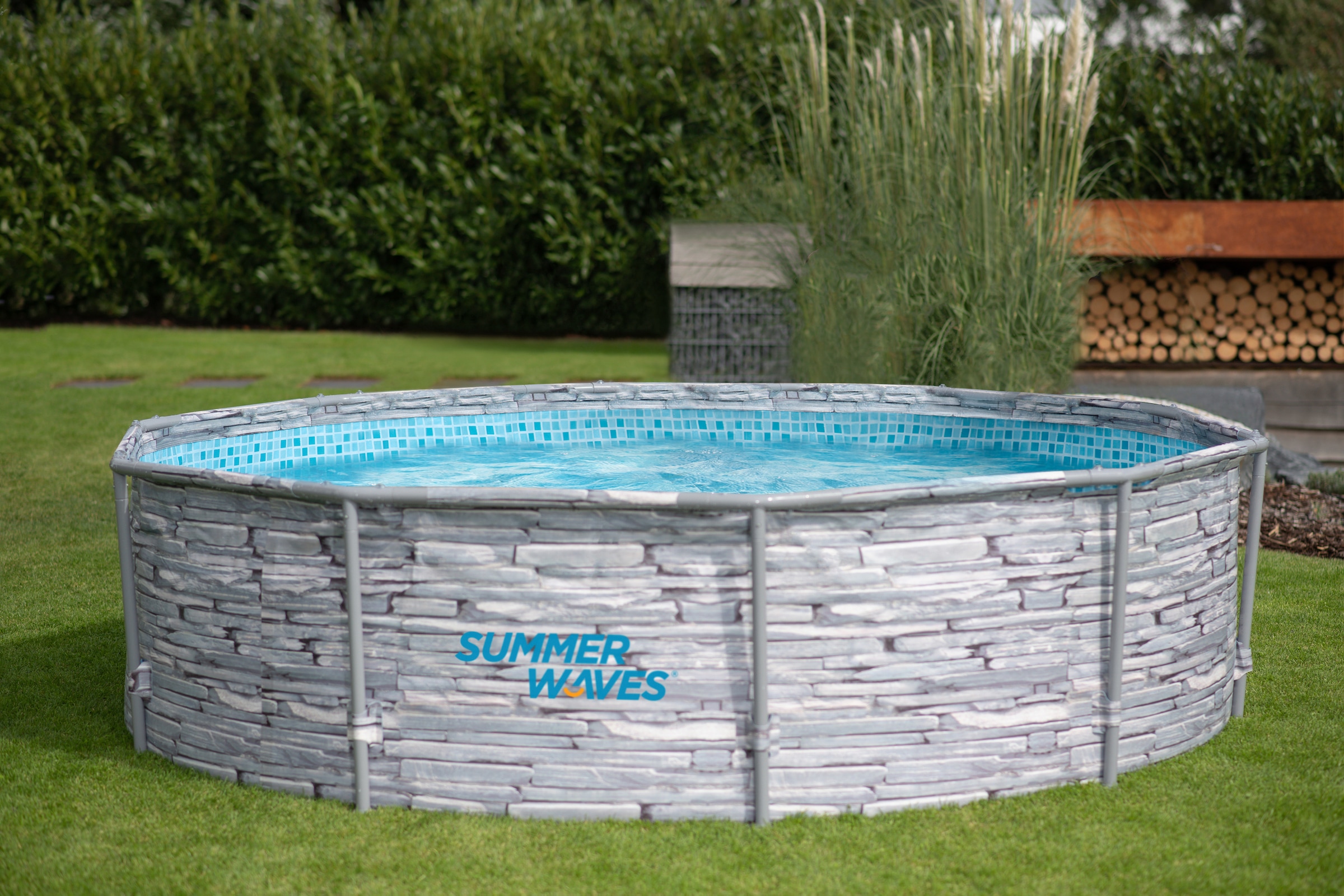 SummerWaves Framepool »Active Frame«, (Set, 3 tlg.), ØxH: 305x76 cm