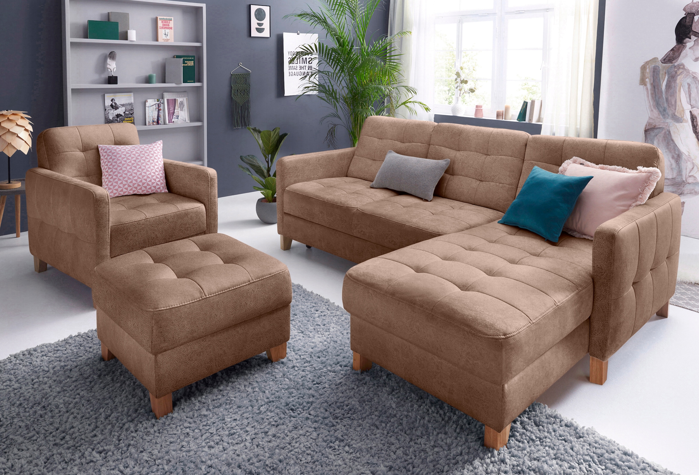 exxpo - sofa fashion Ecksofa »Elio, kompakt und komfortabel, bequem und zei günstig online kaufen