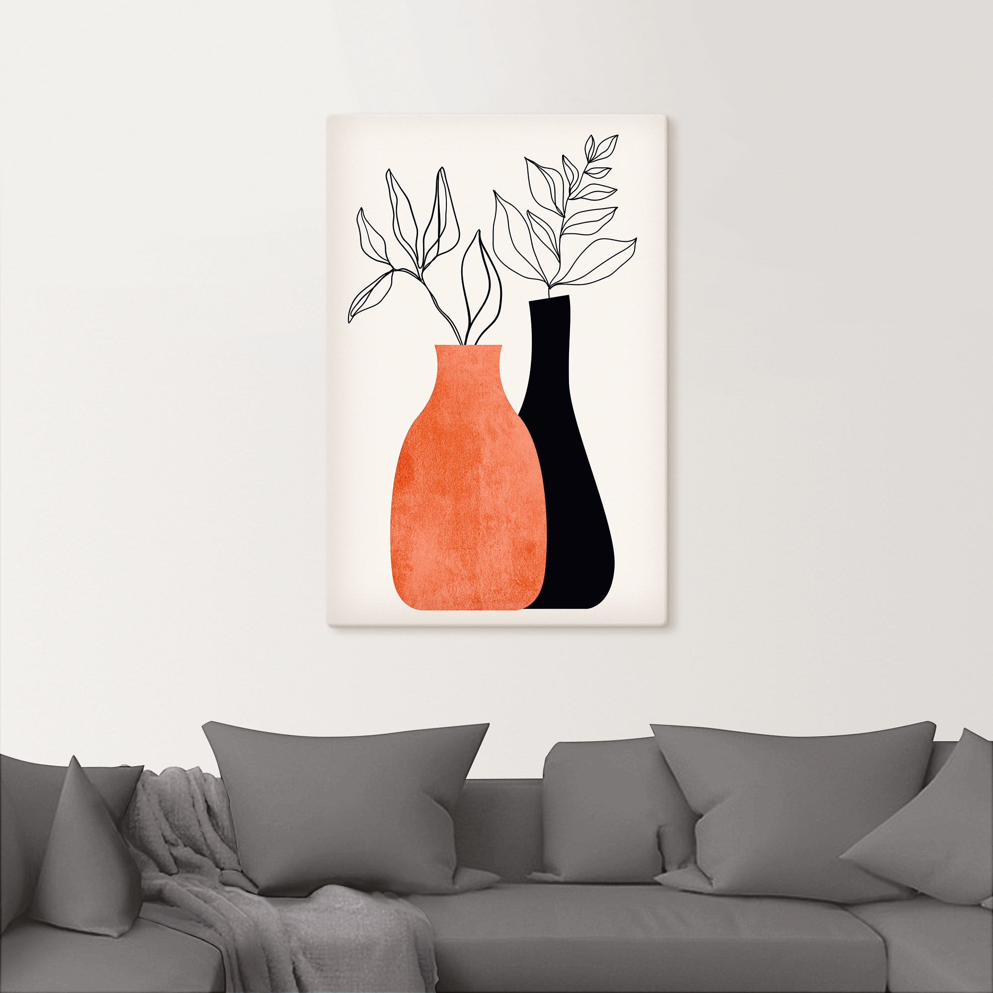 Artland Wandbild »Madame & Monsieur«, Vasen & Töpfe, (1 St.), als Leinwandb günstig online kaufen