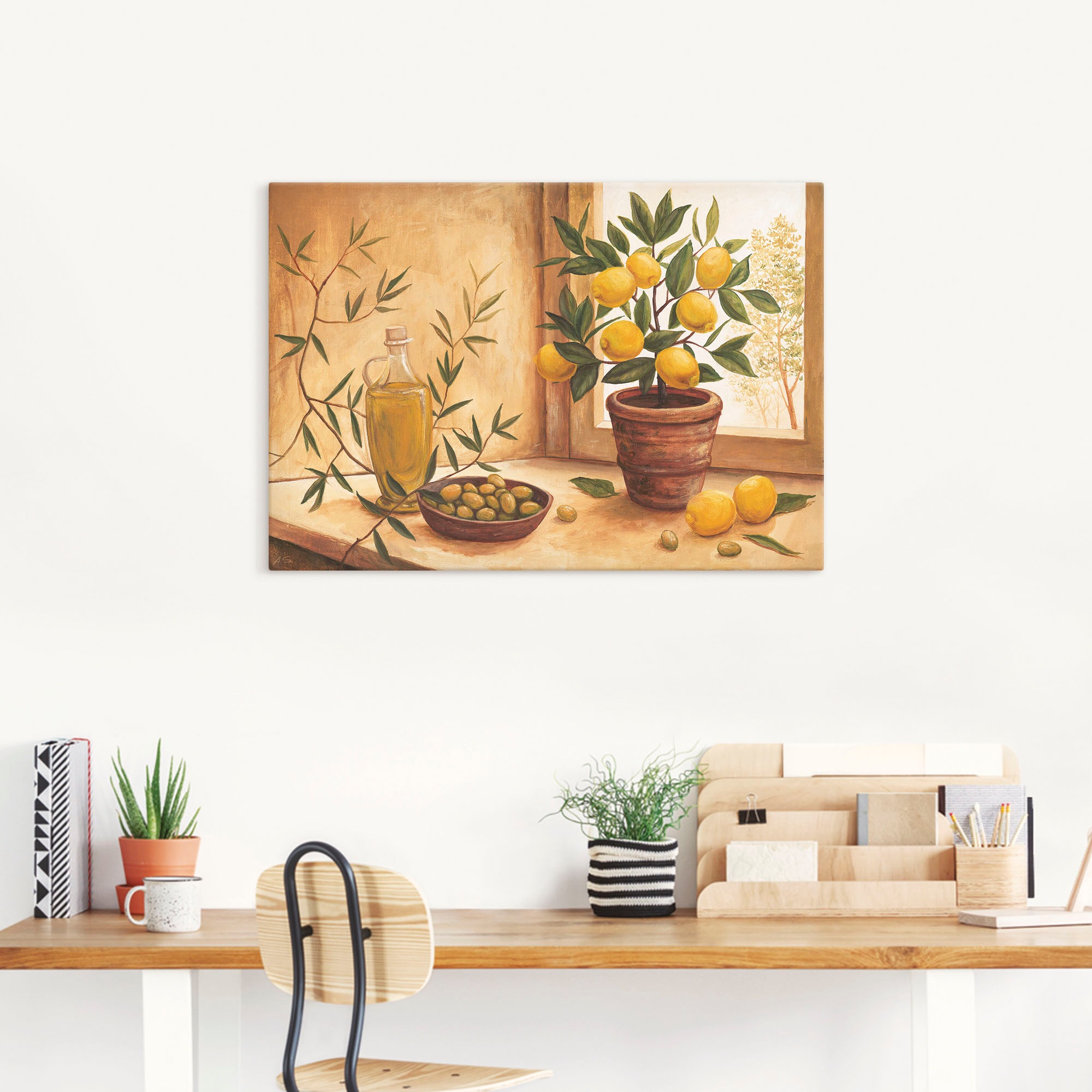 Artland Wandbild »Oliven und Zitronen« Arrangements 1 Stk. tlg. als Alubild günstig online kaufen