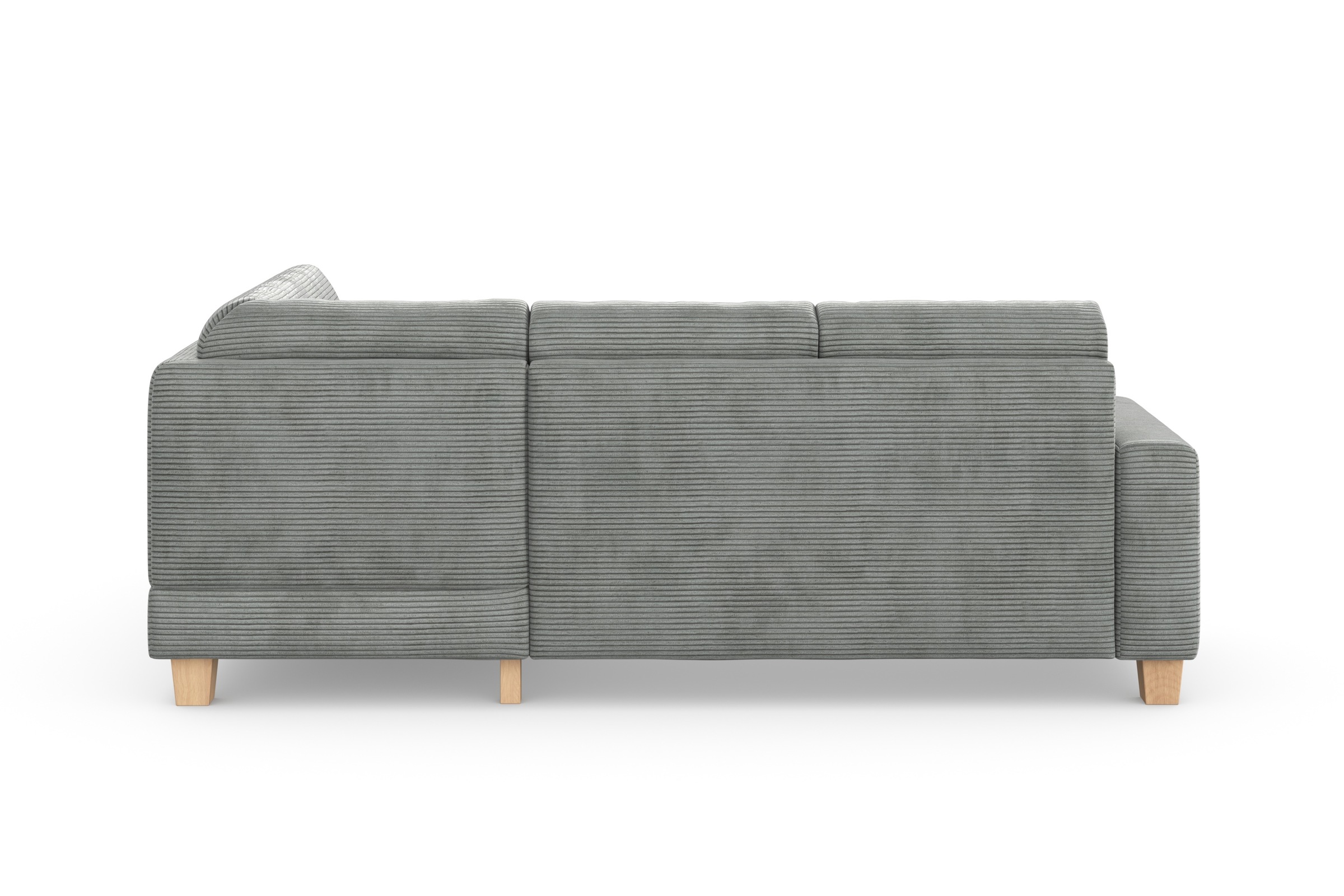 Home affaire Ecksofa »Summer L-Form«, mit Ottomane, wahlweise mit Bettfunktion und Bettkasten, Cord-Bezug