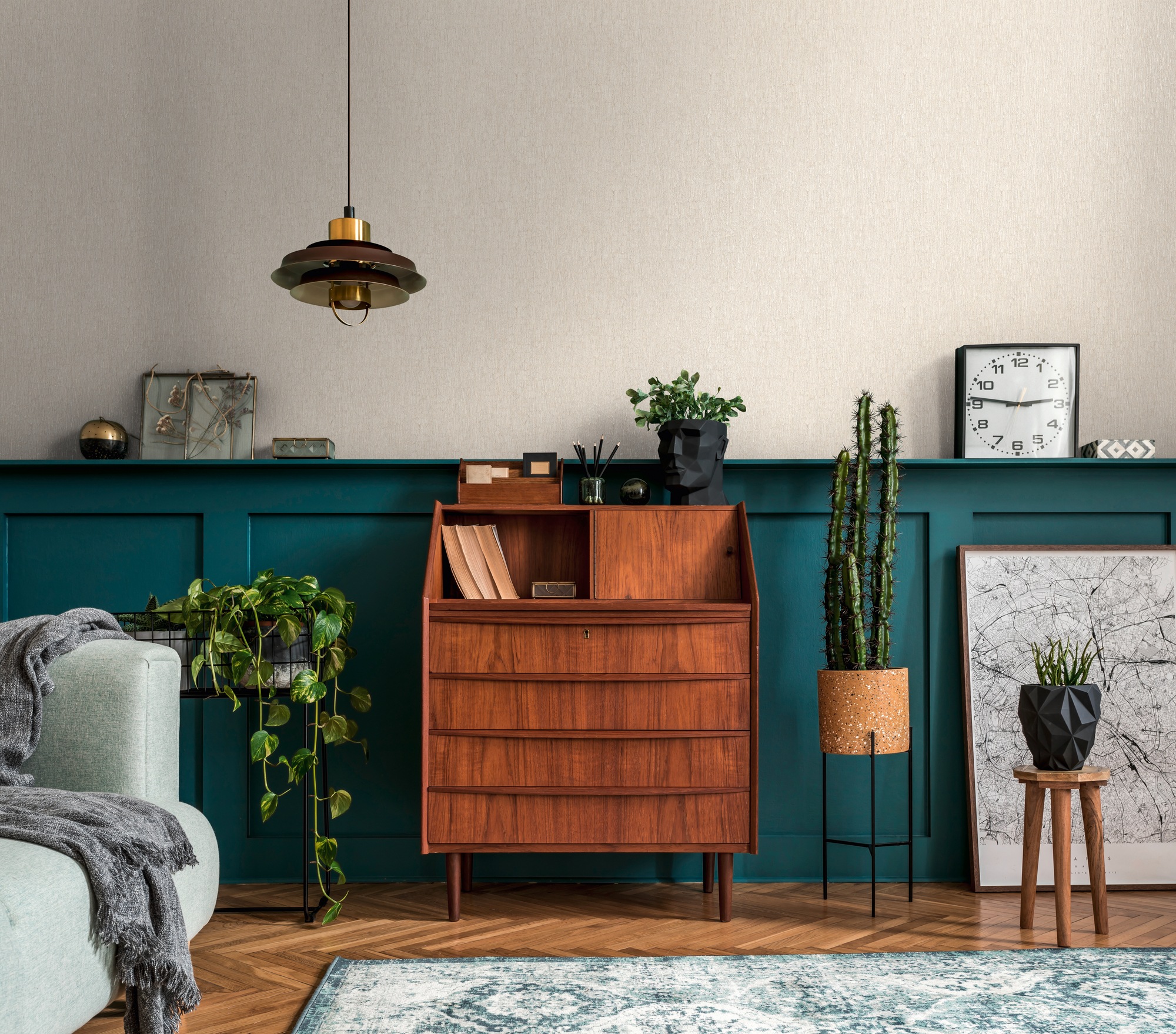 living walls Vliestapete »Smart«, leicht glänzend, Vliestapete Steintapete für Schlafzimmer Küche Wohnzimmer Stein-Optik