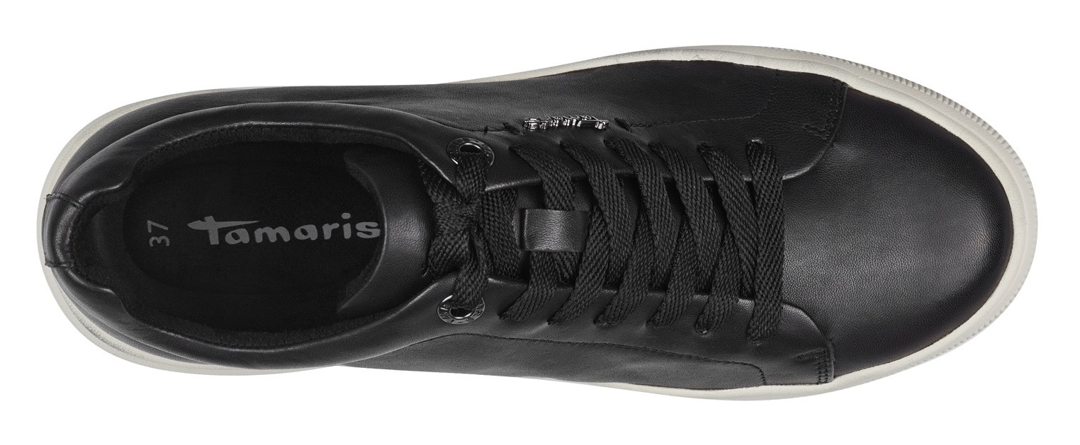 Tamaris Plateausneaker, Freizeitschuh, Halbschuh, Schnürschh mit Wechselfußbett