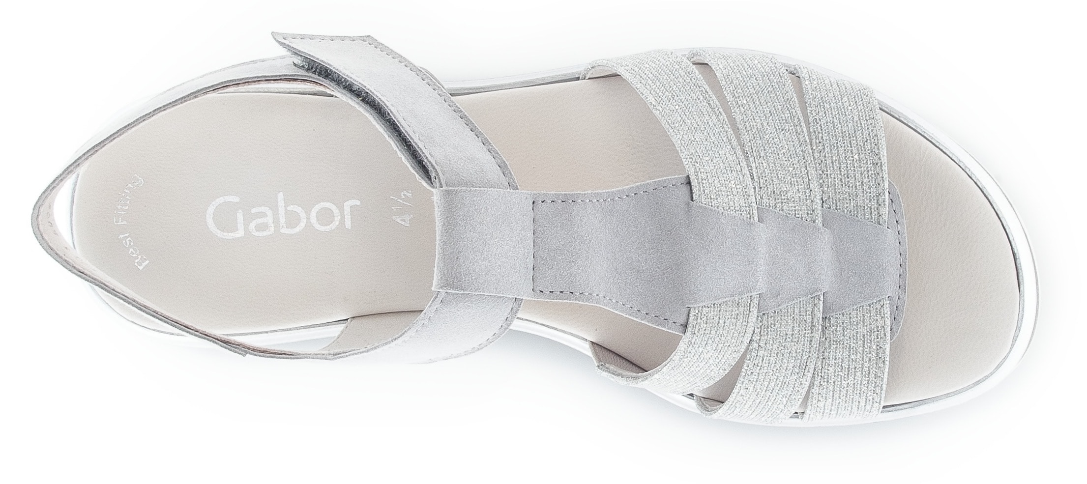 Gabor Sandalette, Plateau, Sommerschuh, Riemchensandale mit Best Fitting-Ausstattung