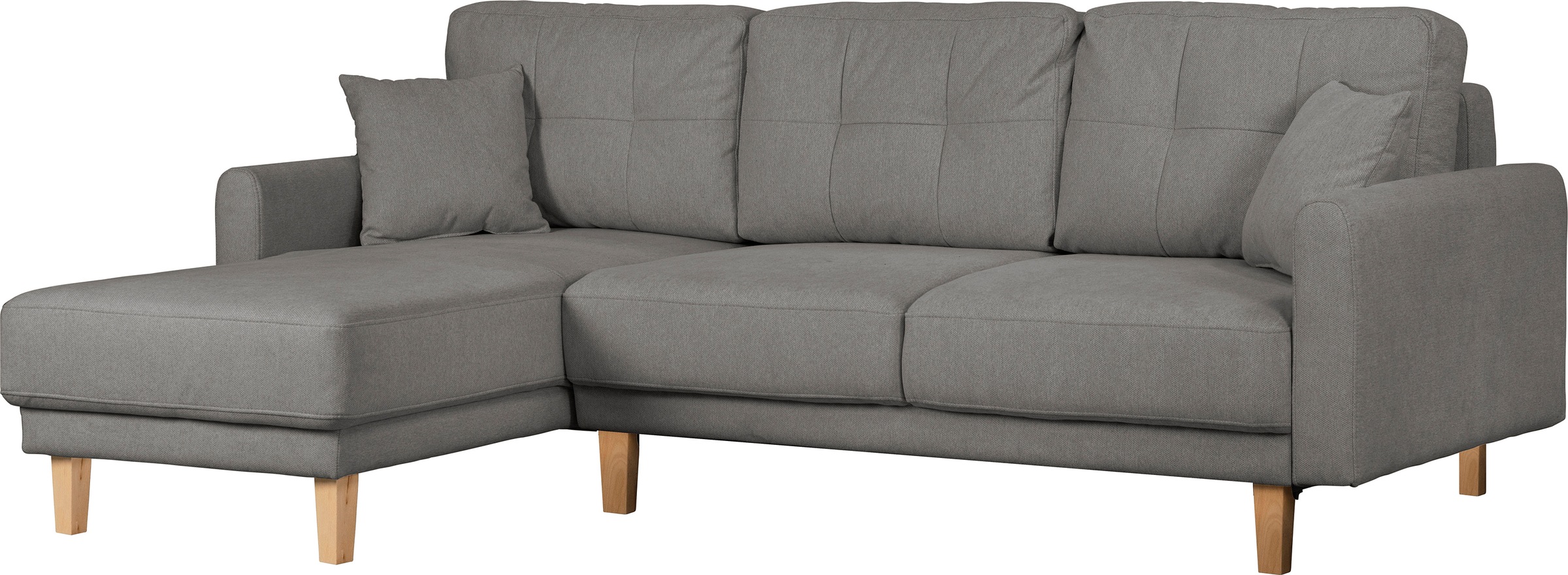 Home affaire Ecksofa »TRIPLO optionale Schlafsofa mit Bettkasten, Maße B/T/H: 234/164/89 cm«, L-Form wahlweise mit Bettfunktion - Liegefläche 132x210 cm