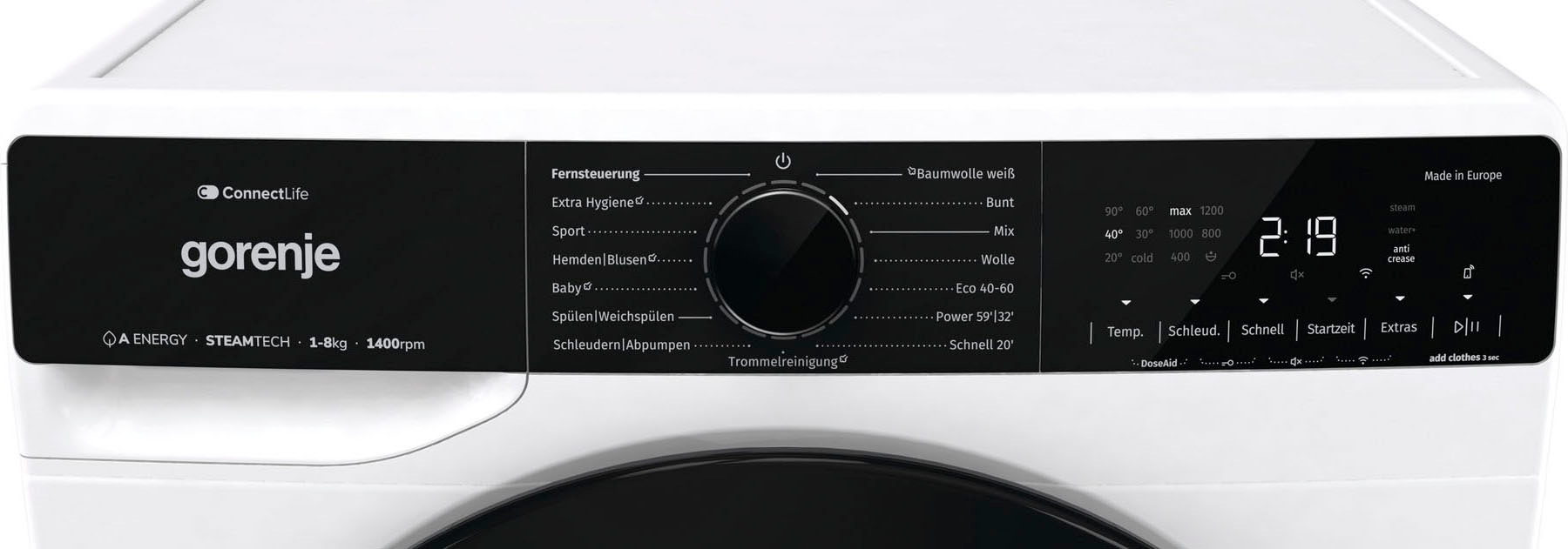 GORENJE Waschmaschine »WPNA 84 ATSWIFI3«, 8 kg, 1400 U/min