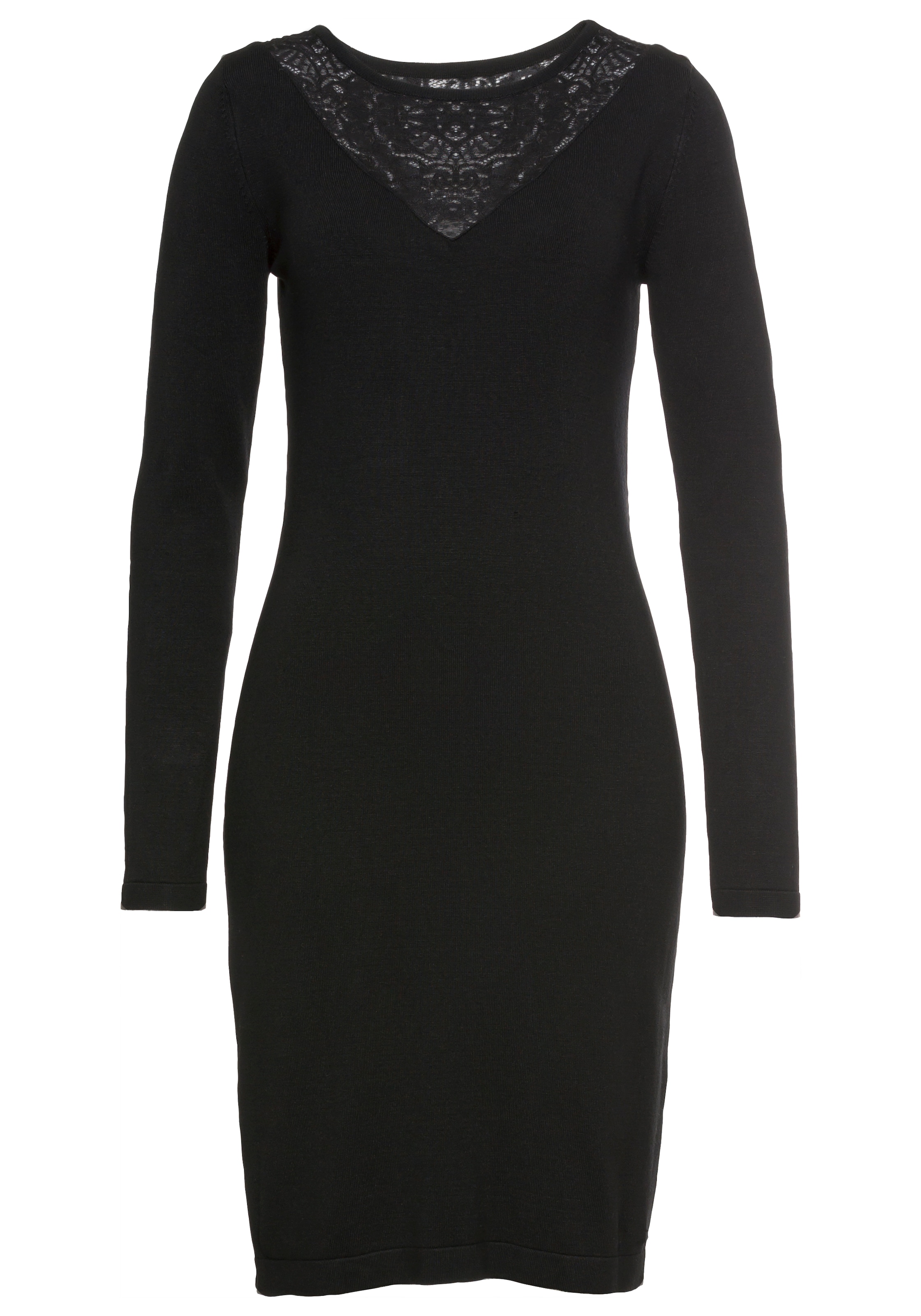 Laura Scott Strickkleid, figurbetonter Schnitt, aus weichem und elastischem Strickstoff