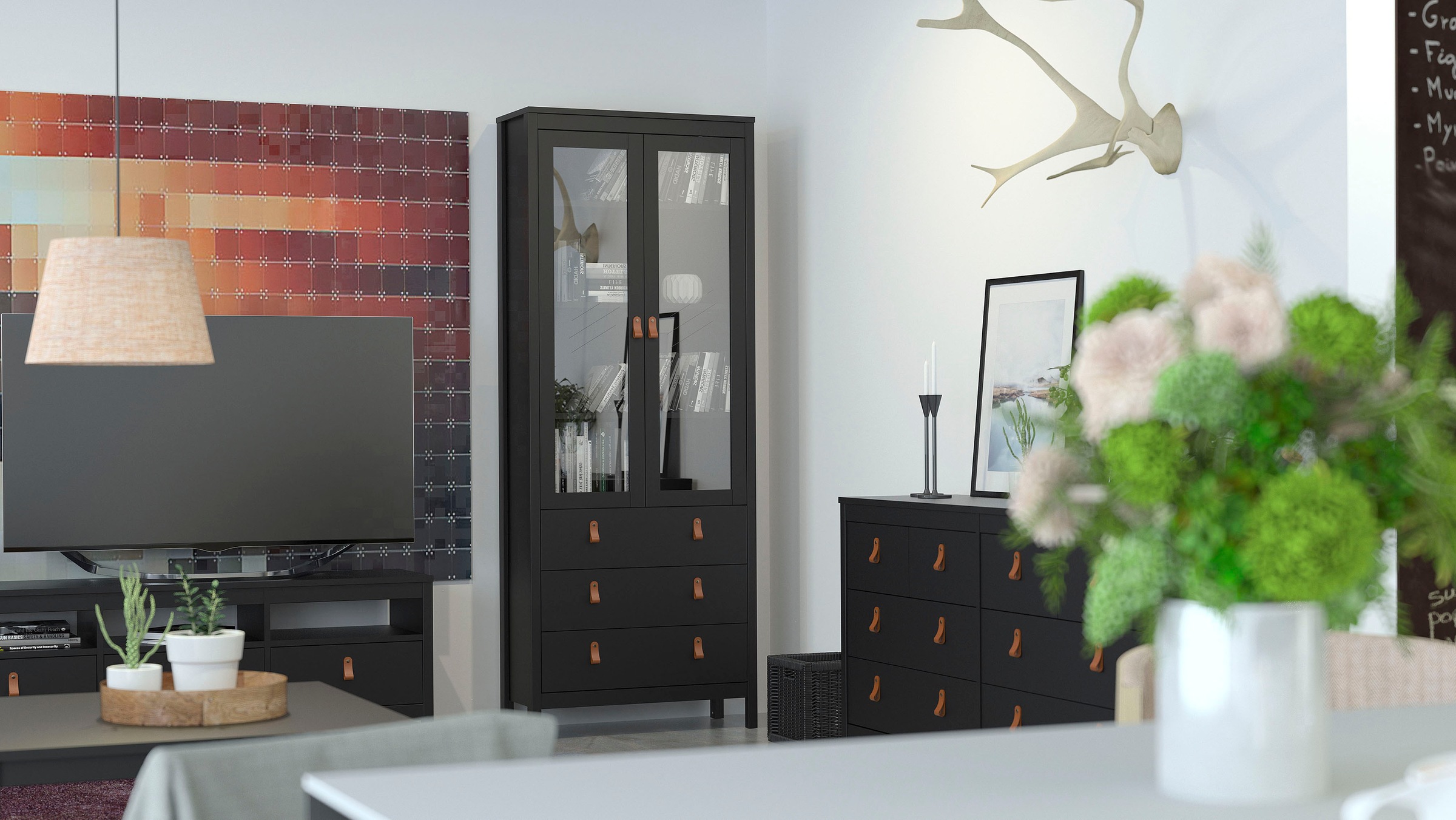 Home affaire Vitrine »Madrid, Glasvitrine Vitrinenschrank Ausstellung Samme günstig online kaufen