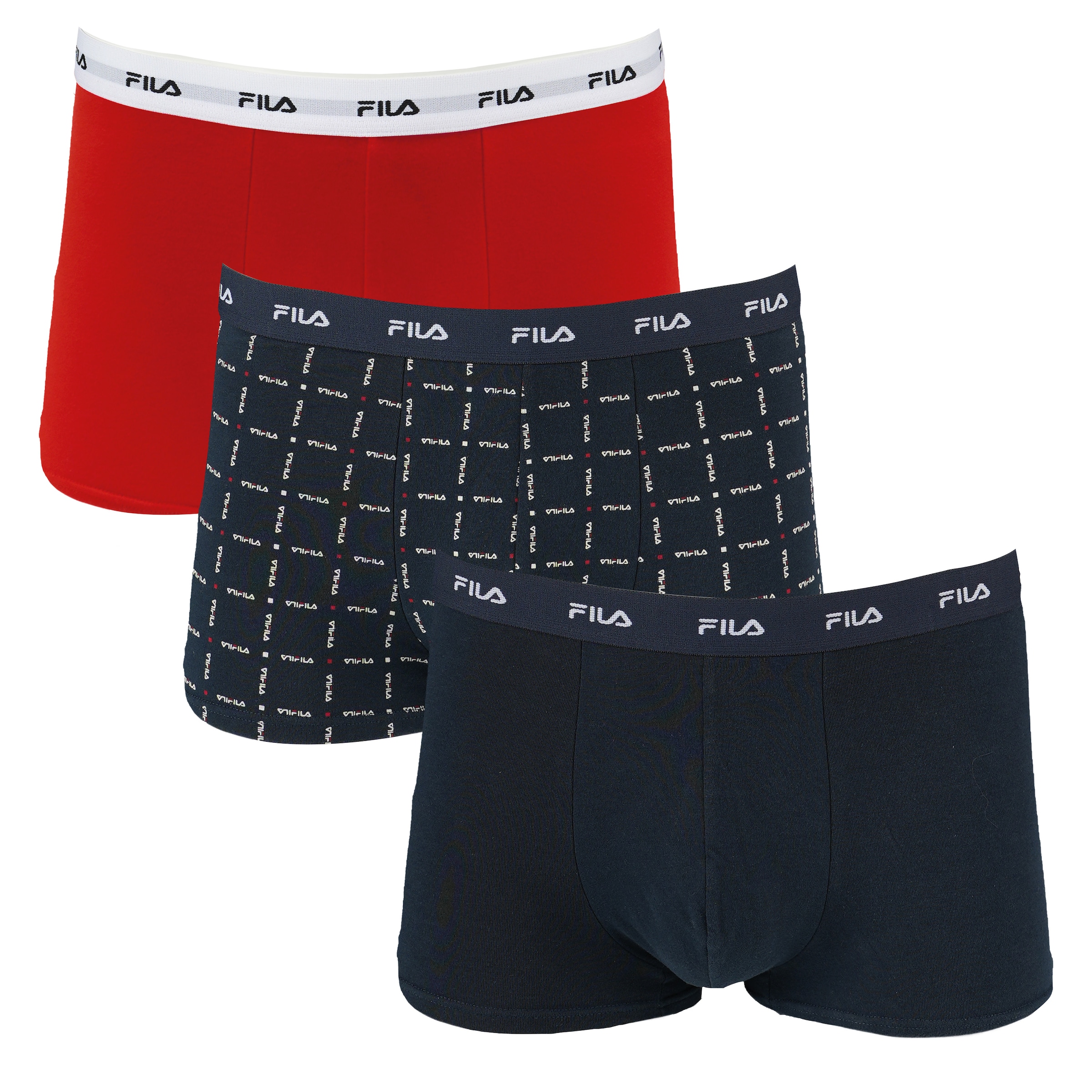FILA Boxershorts »MAN BOXER SHORTS« 3er Pack, mit elastischem Logobund bunt L L Herren-Trunks von FILA