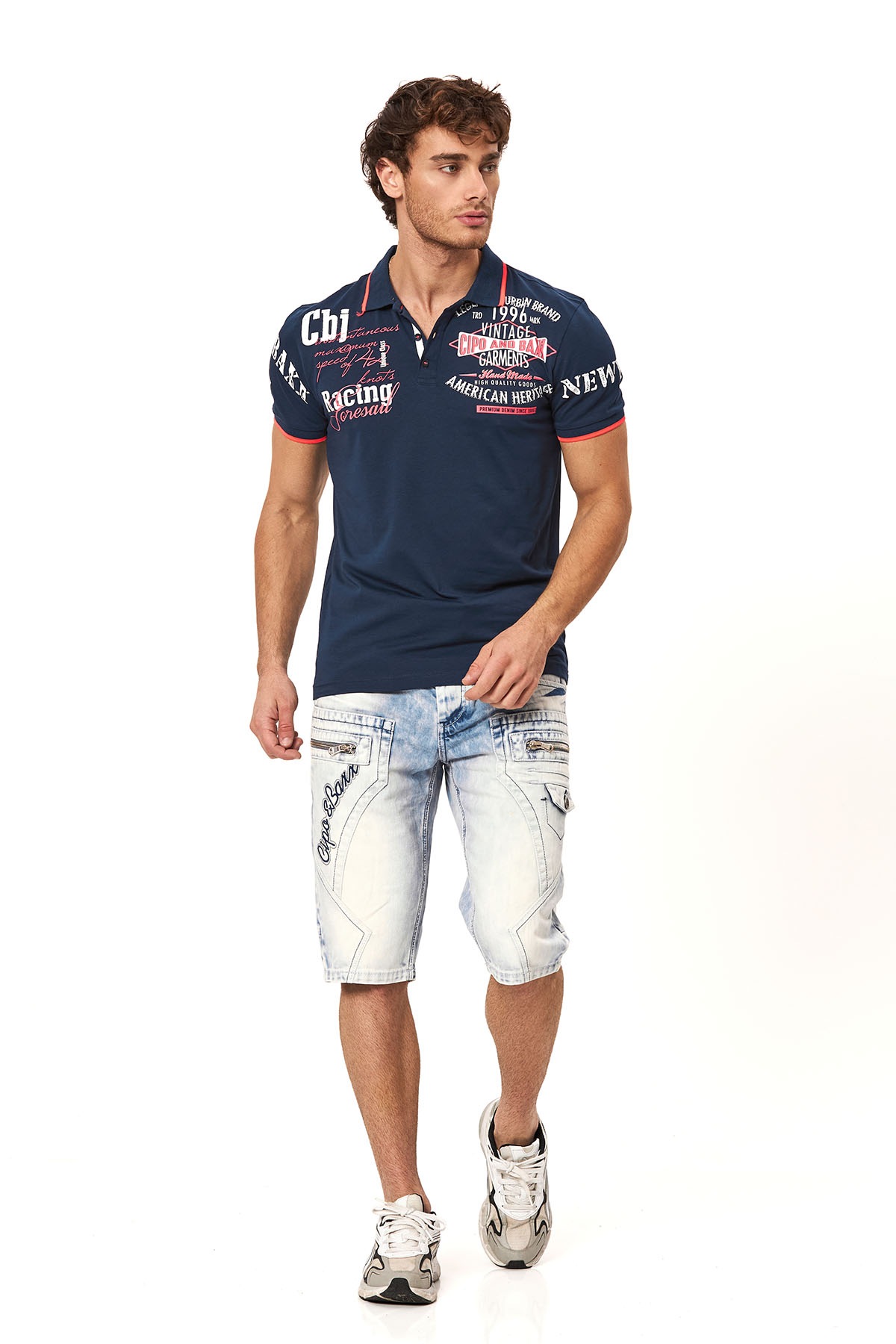Cipo & Baxx Jeansbermudas Baumwolle, regular fit