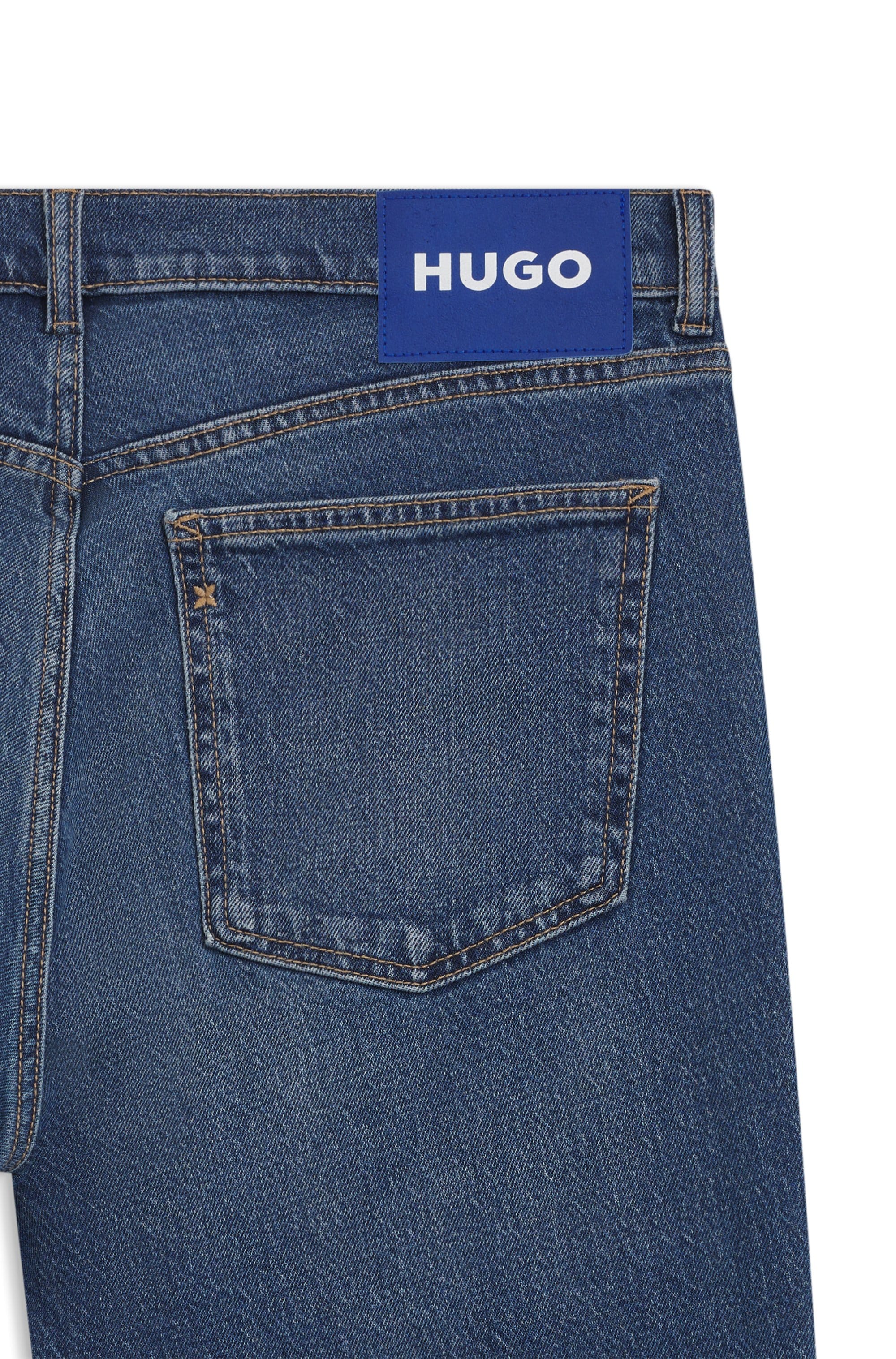 HUGO Blue Tapered-fit-Jeans »Brody«, mit Stone-washed-Finish