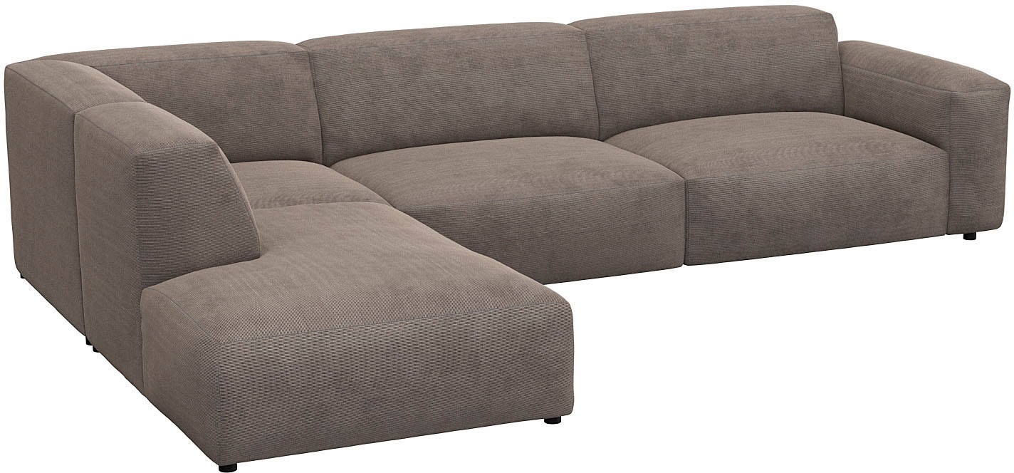 FLEXLUX Ecksofa "Lucera, super bequem durch hochwertigen Sitzaufbau mit Kal günstig online kaufen