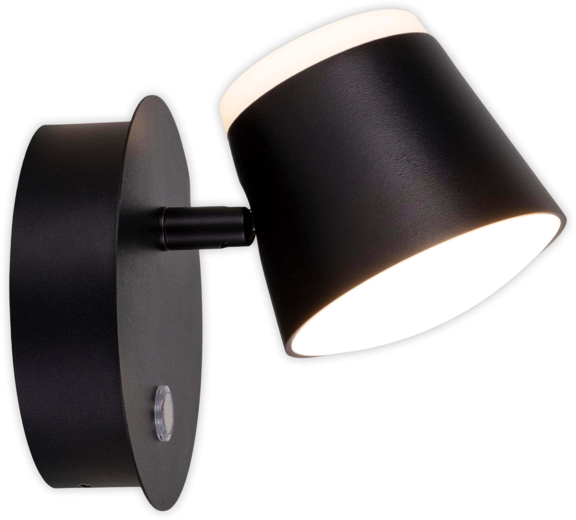 näve LED Wandleuchte »Tondo«, 1 flammig, Leuchtmittel LED-Modul | LED fest integriert, magnetisch, Akku Aufladung per USB-C Kabel, dimmbar per touch, Memory