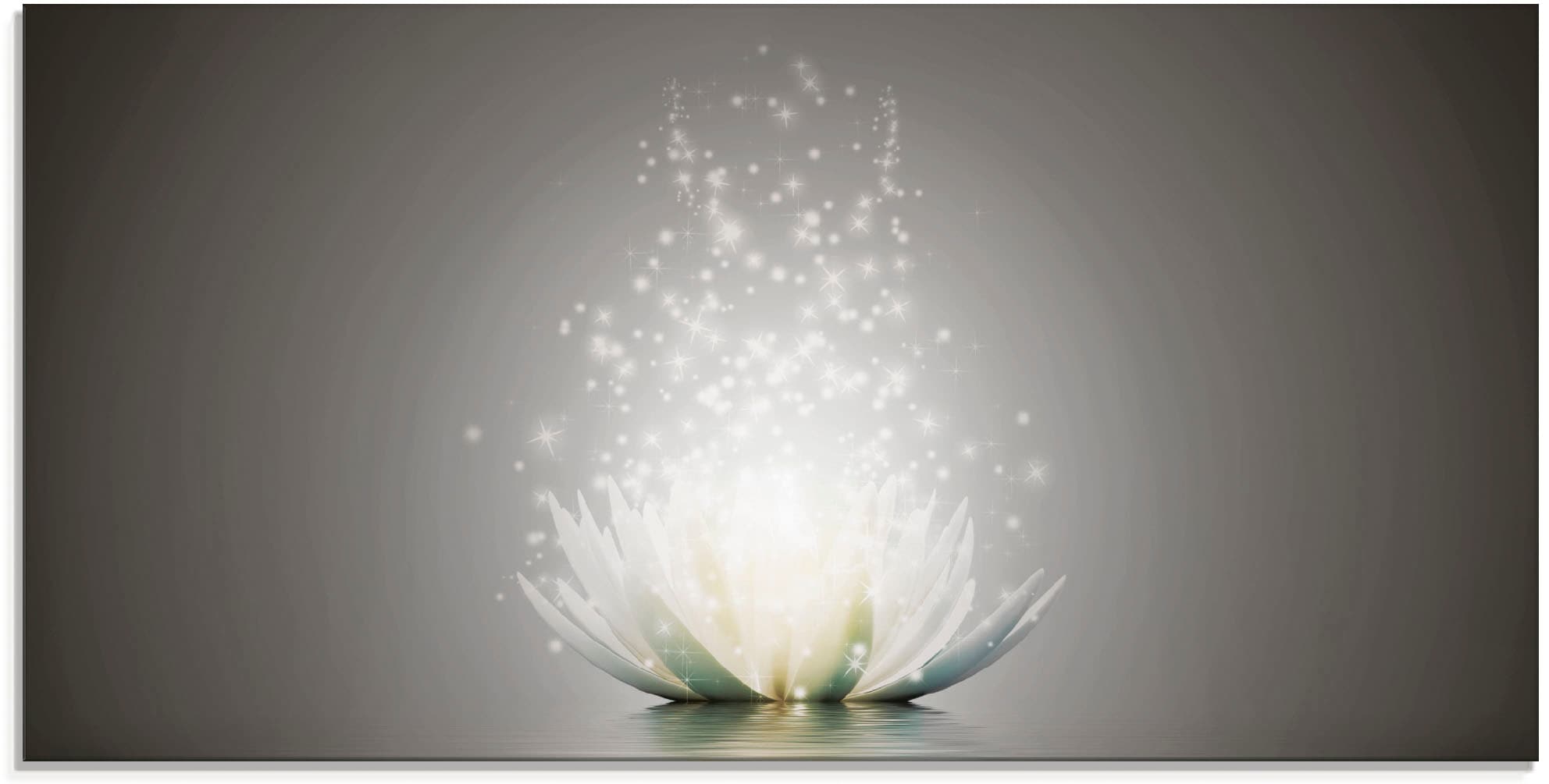 Artland Glasbild »Magie der Lotus-Blume«, Blumen, (1 St.), in verschiedenen Größen