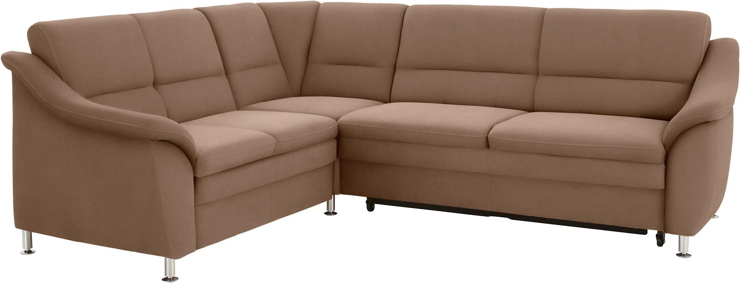 sit&more Ecksofa »Cardoso L-Form«, mit Federkern, wahlweise mit Bettfunktion und Schubkasten