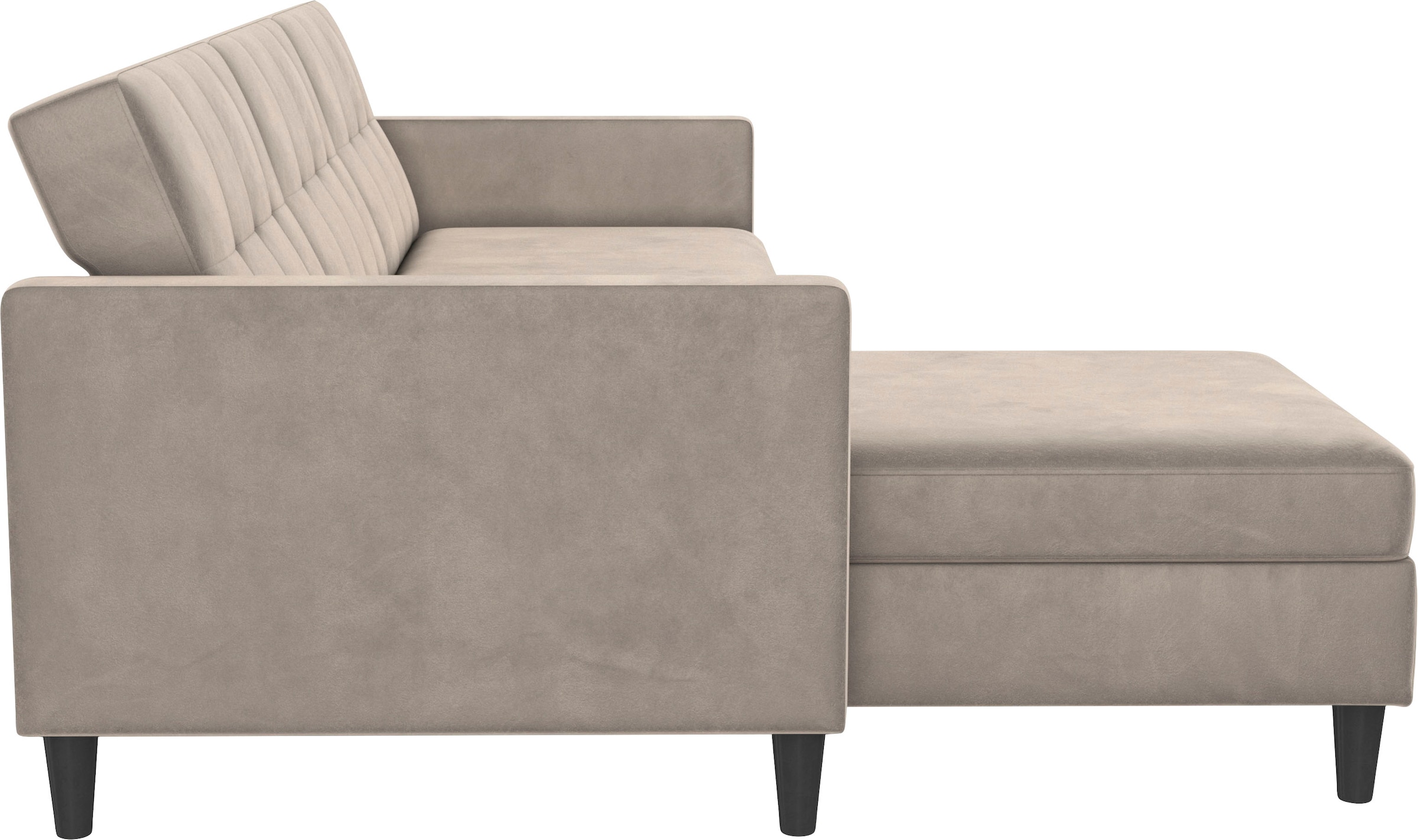 Dorel Home Ecksofa »Hartford II«, mit Bettfunktion und Stauraum, Recamiere beidseitig montierbar