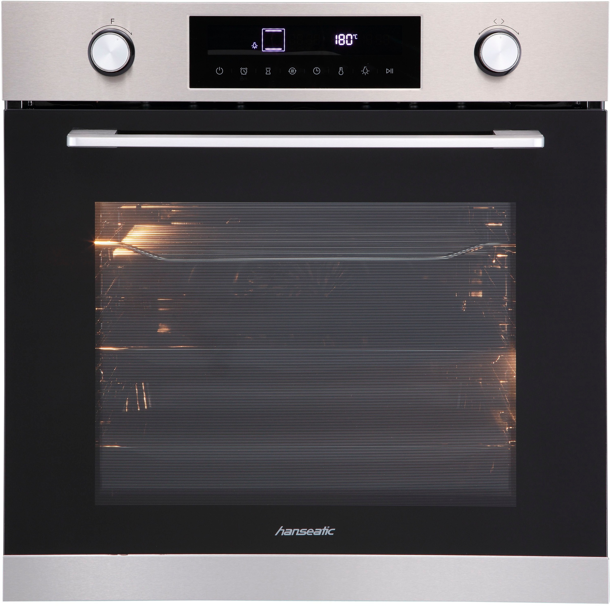 Hanseatic Einbaubackofen »HBO7212A1«, Aqua-Reinigungsfunktion, Auftaufunkti günstig online kaufen