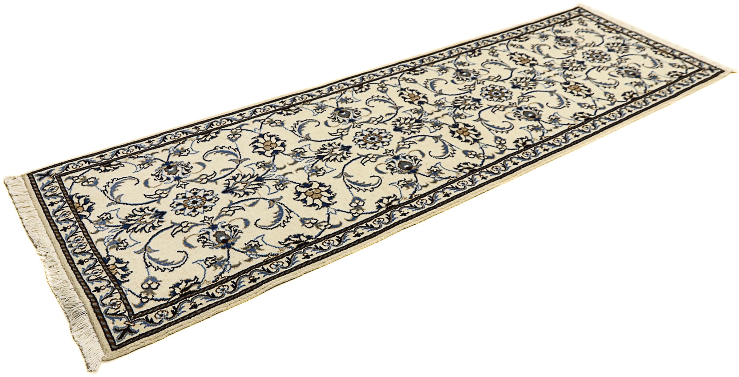 morgenland Orientteppich »Perser - Nain - 247 x 77 cm - beige«, rechteckig, günstig online kaufen