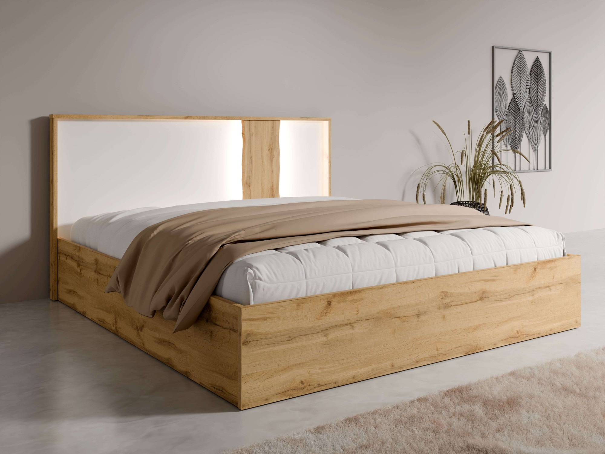 Home affaire Bett »Bett Fabella ohne Matratze (Schlaffläche 180x200 cm)«, B günstig online kaufen