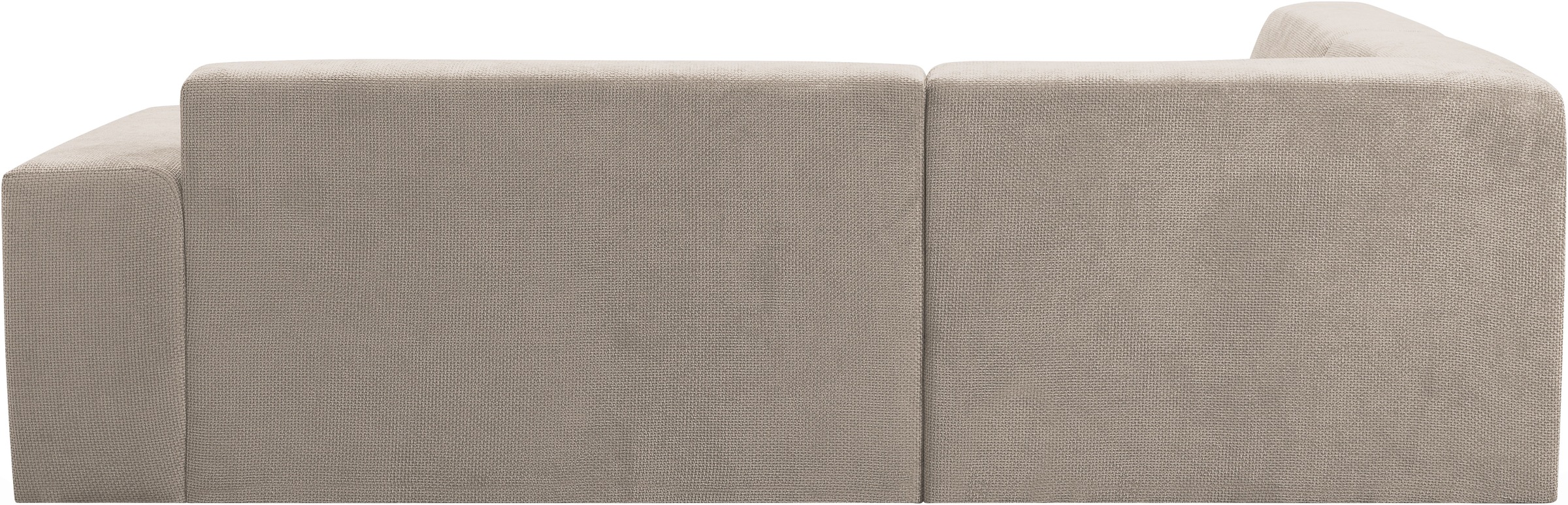 WERK2 Ecksofa »Zeus-M, tolles Sofa mit schönen Details, L-Form«, Curvy Trend Garnitur, urbane Optik, komfortable Wellenunterfederung
