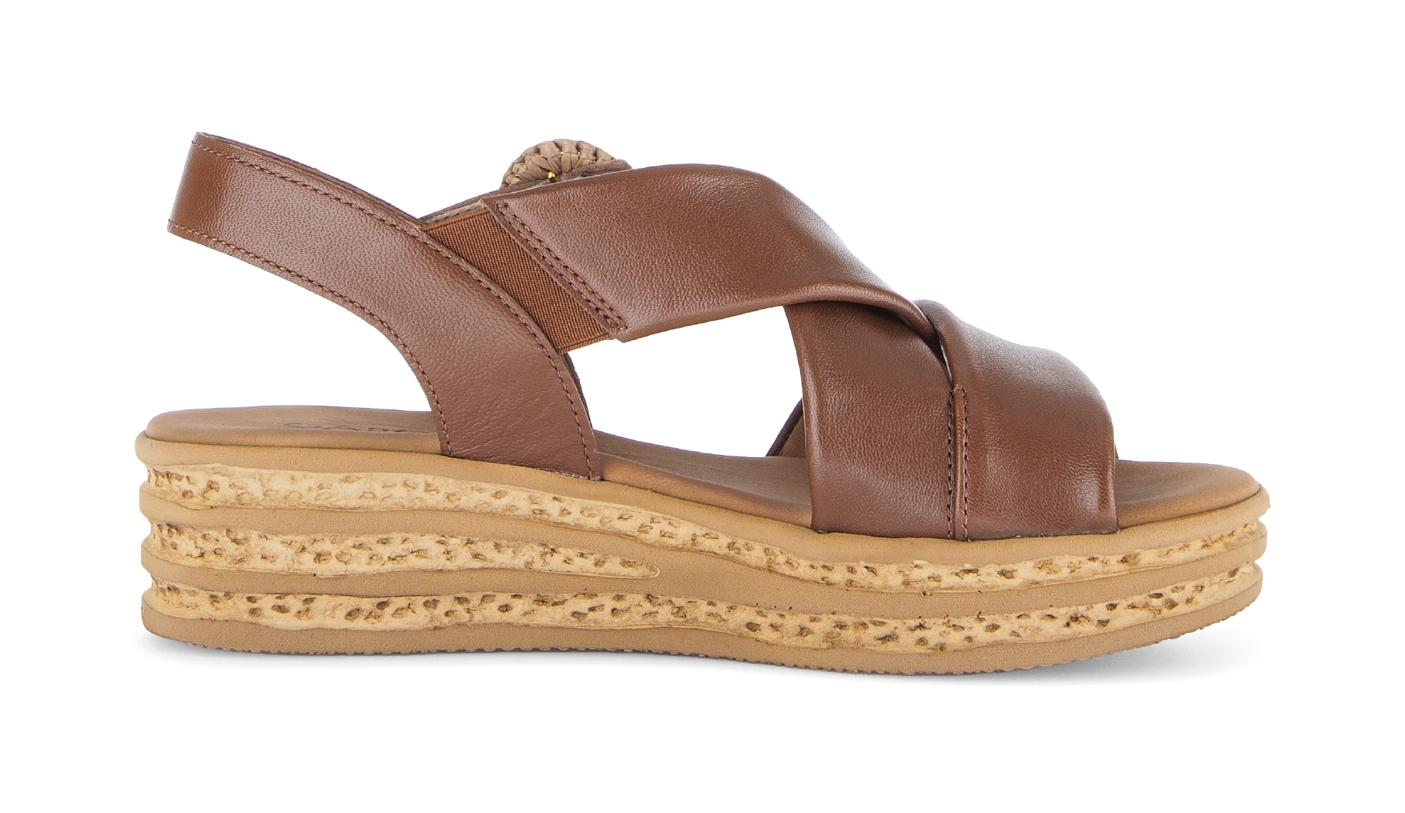 Gabor Keilsandalette  Plateau, Riemchensandale, Sommerschuh mit Zierschnalle