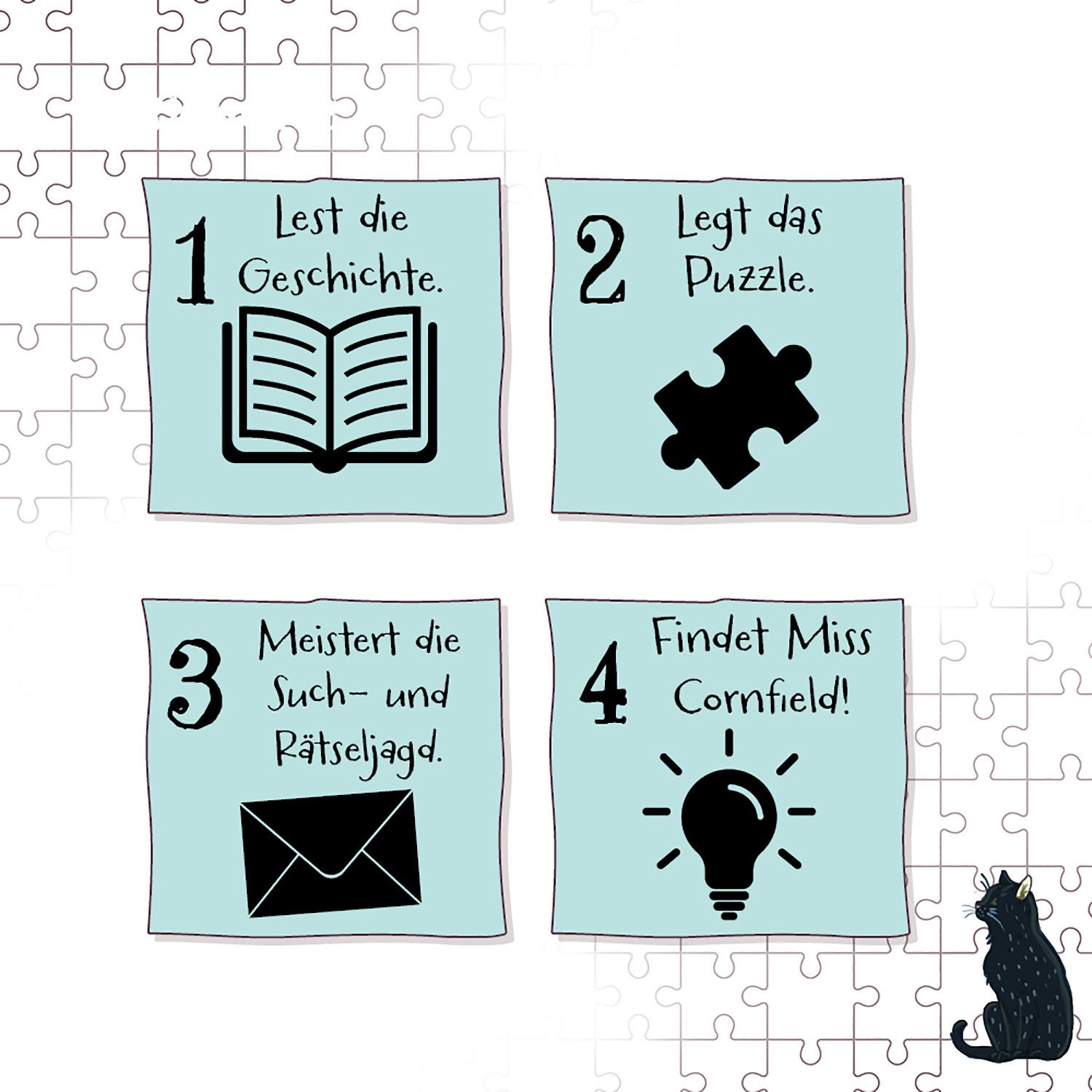 Kosmos Puzzle »Story Puzzle: Die Schule der magischen Tiere, Fürchterlich Feierlich«, mit Leuchteffekt; Made in Germany