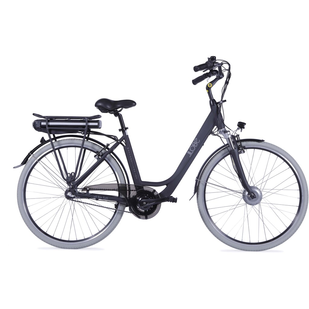 LLobe E-Bike »Metropolitan JOY 2.0, 10Ah«, 7 Gang, Shimano, Frontmotor 250 W