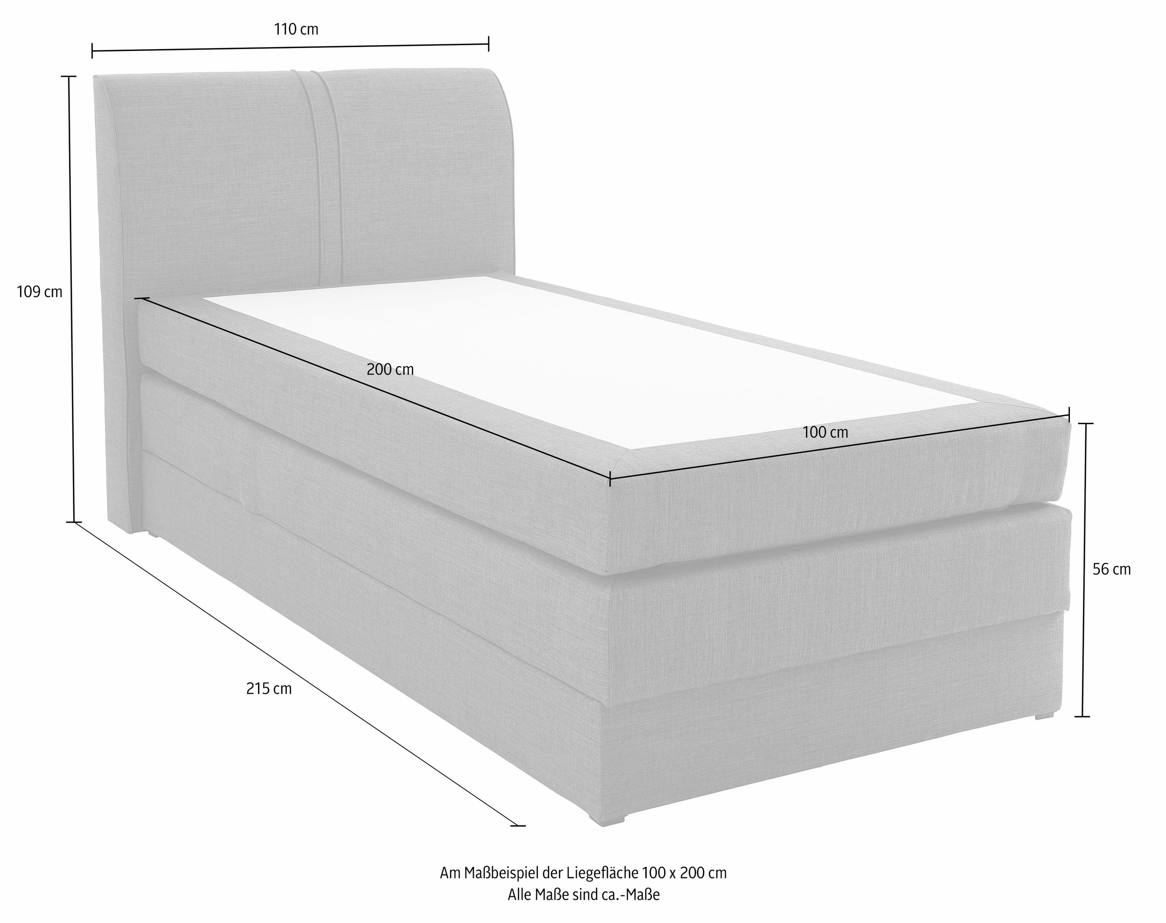 hapo Boxspringbett, mit Bettkasten