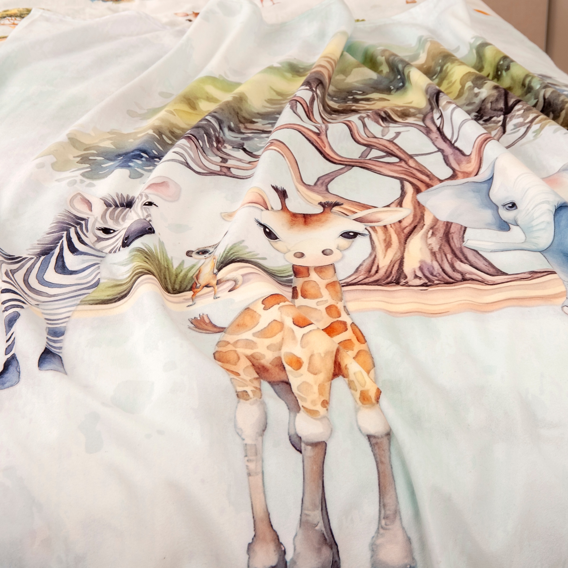 Herding Young Collection Kinderdecke »YoungCollection Safari«, mit tollem Motiv