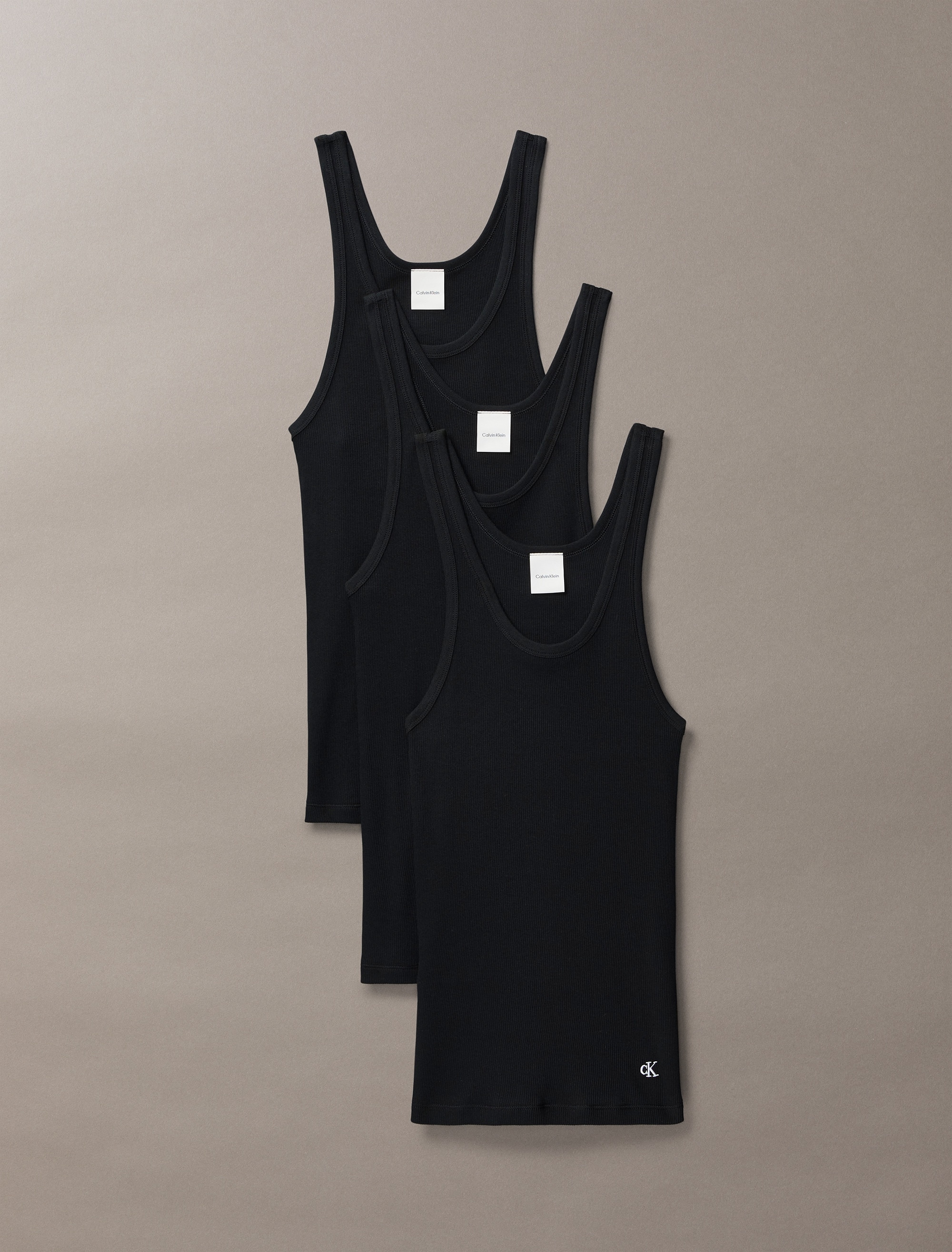 Calvin Klein Underwear Tanktop »SCOOP NECK COTTON TANK 3PK«, (Packung, 3 tlg., 3er-Pack), mit Logostickerei