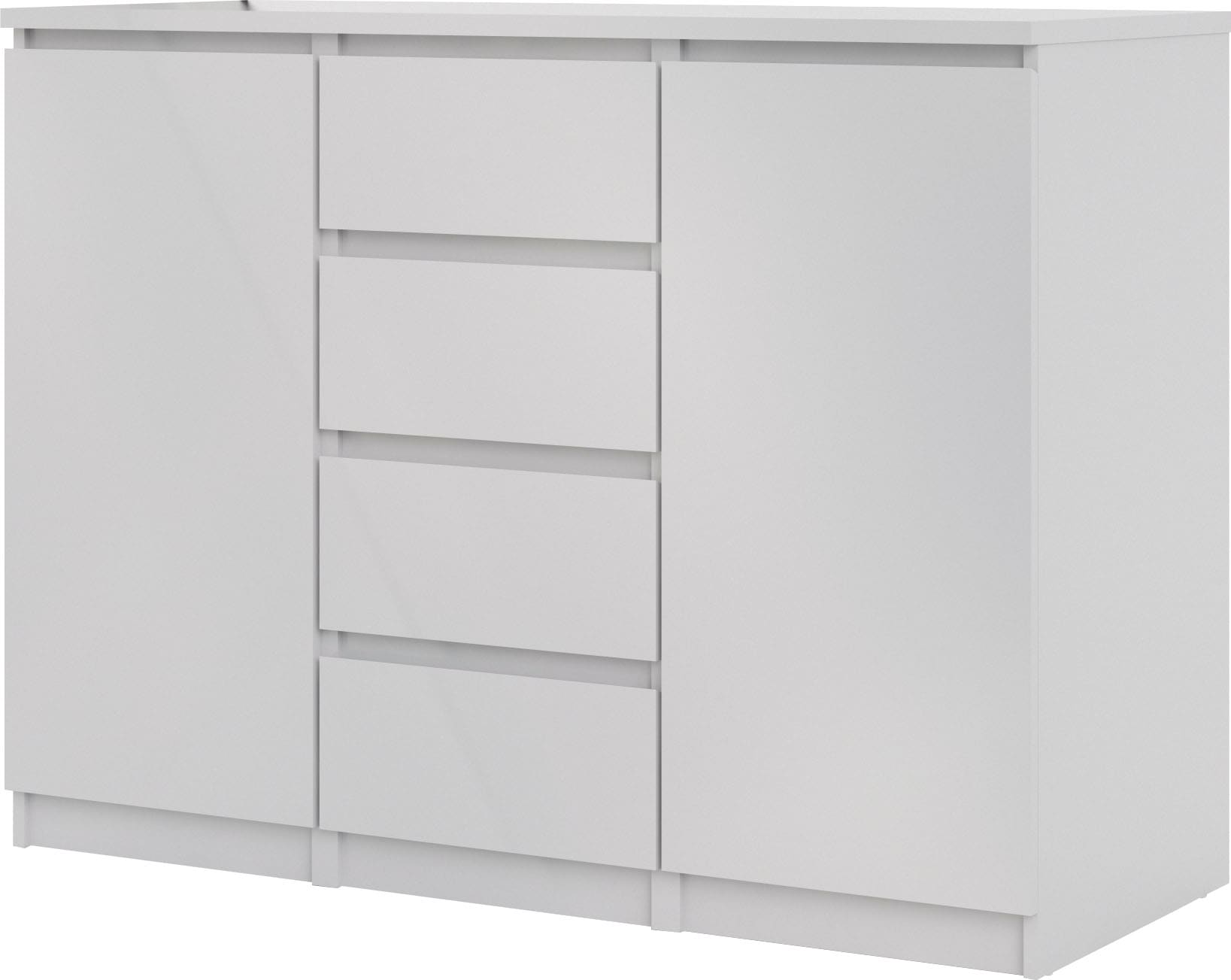 INOSIGN Kommode »Naia«, abgerundeten Schubladenkanten auf Metallgleiter, Breite 120,6 cm