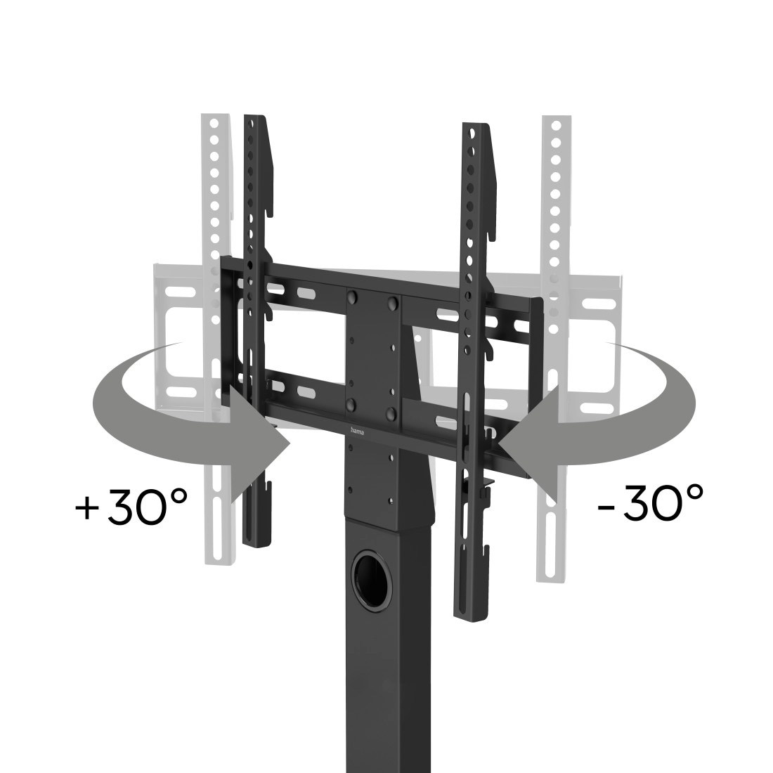 Hama TV-Standfuß »TV Standfuß, schwenkbar, höhenverstellbar, 140 cm, 55 Zoll, bis 30 kg«, bis 140 cm Zoll