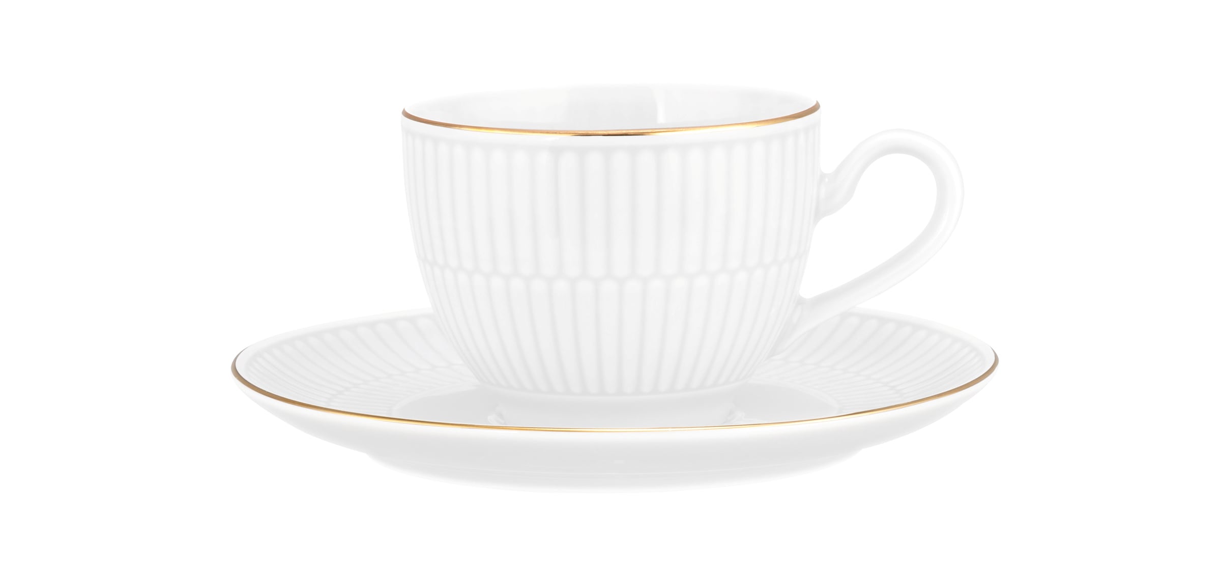 Seltmann Weiden Kaffeeservice »Kaffeeservice 18-teilig Amina Goldrand« Kaffeetassen, Untertassen, Teller, weiß, gold