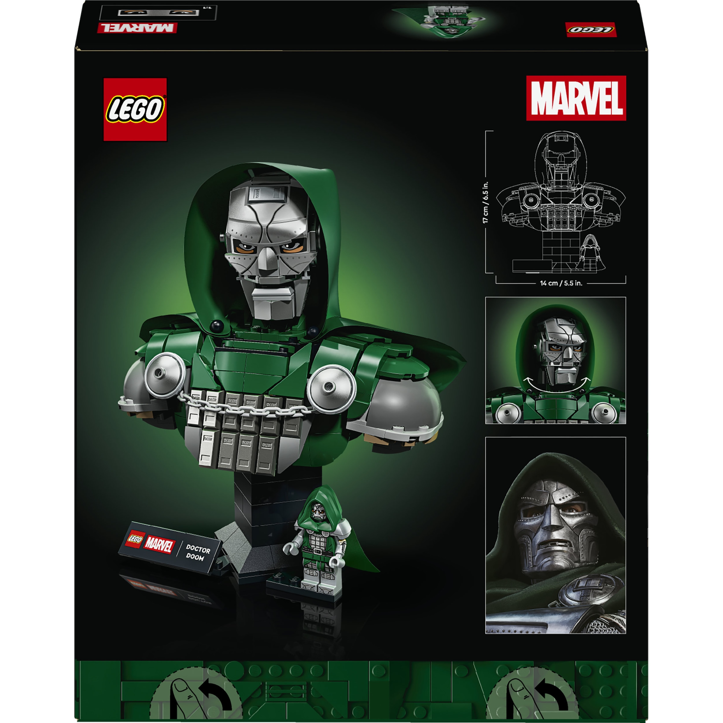 LEGO® Konstruktionsspielsteine »Doctor Doom Büste (76345), LEGO Super Heroes« Made in Europe