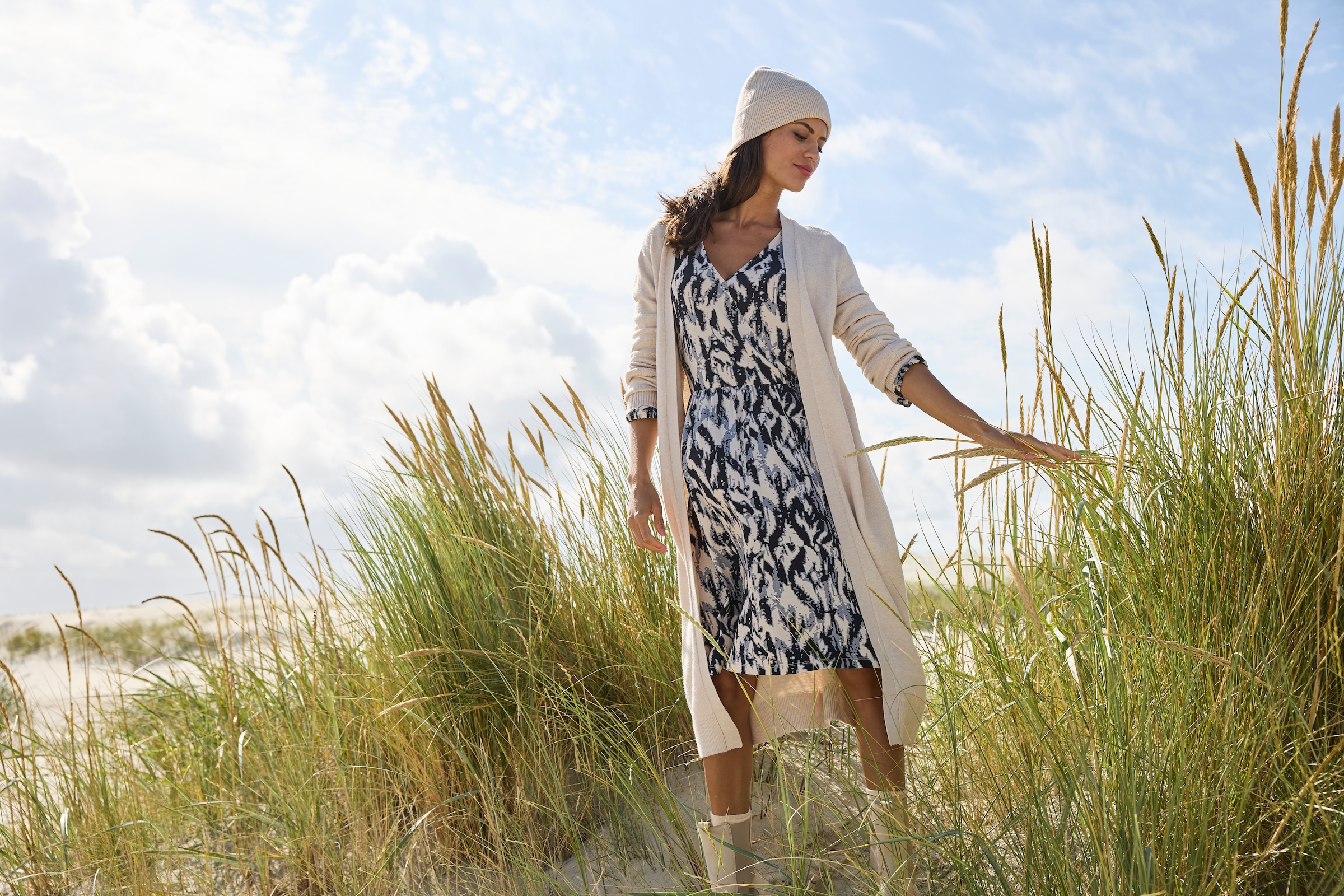 Laura Scott Jerseykleid, mit modischem Muster - NEUE KOLLEKTION