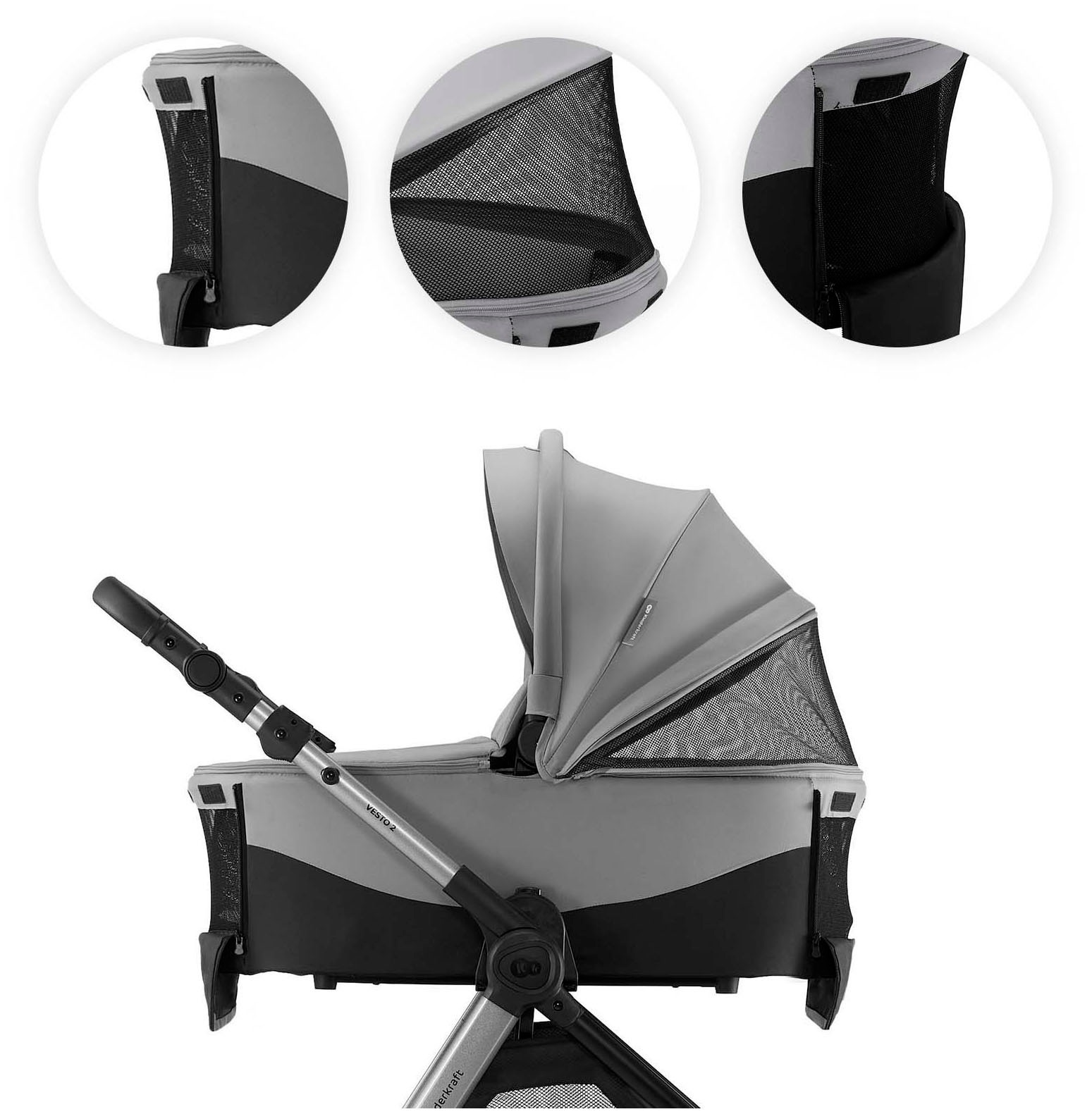 Kinderkraft Kombi-Kinderwagen »VESTO 2 - 2in1« 22 kg