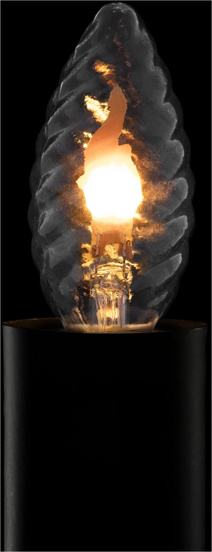 SEGULA LED-Filament »LED Kerze Twisted klar, E14« E14 1 Stk. Warmweiß