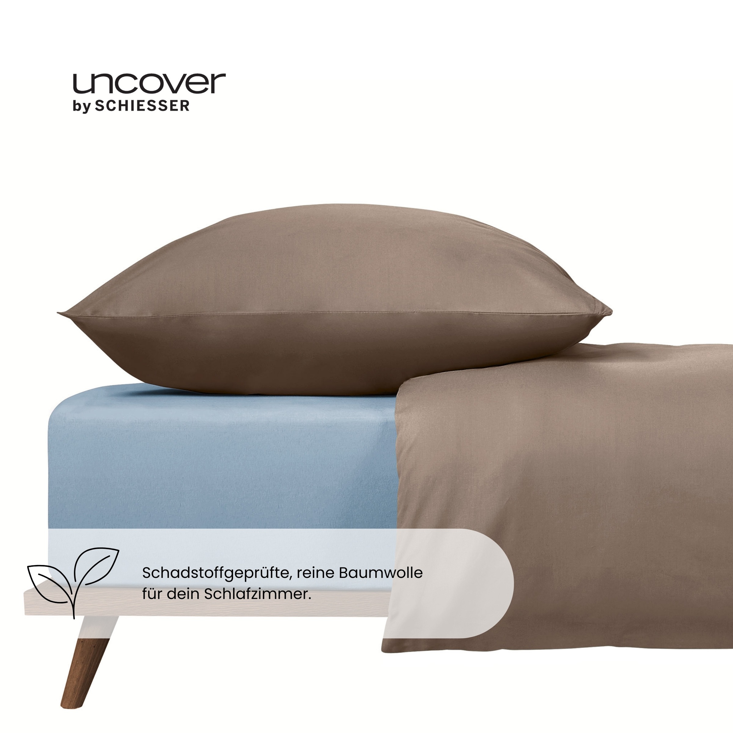 uncover by SCHIESSER Spannbettlaken »New Jersey aus 100% Baumwolle«, Made i günstig online kaufen