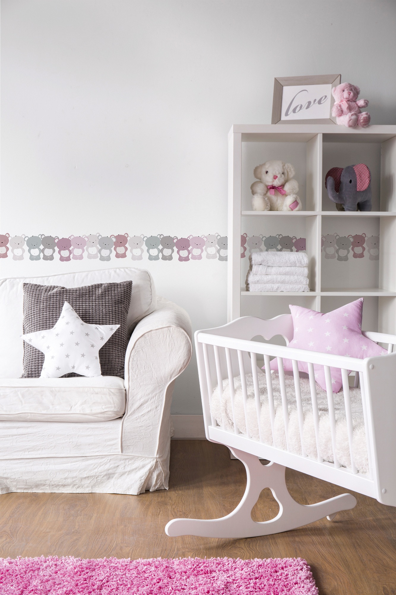 A.S. Création Bordüre »Cute Bears«, Motiv-abstrakt-naturalistisch, Tapete Kinder Borte Wohnzimmer Schlafzimmer Küche Design Kinderzimmer